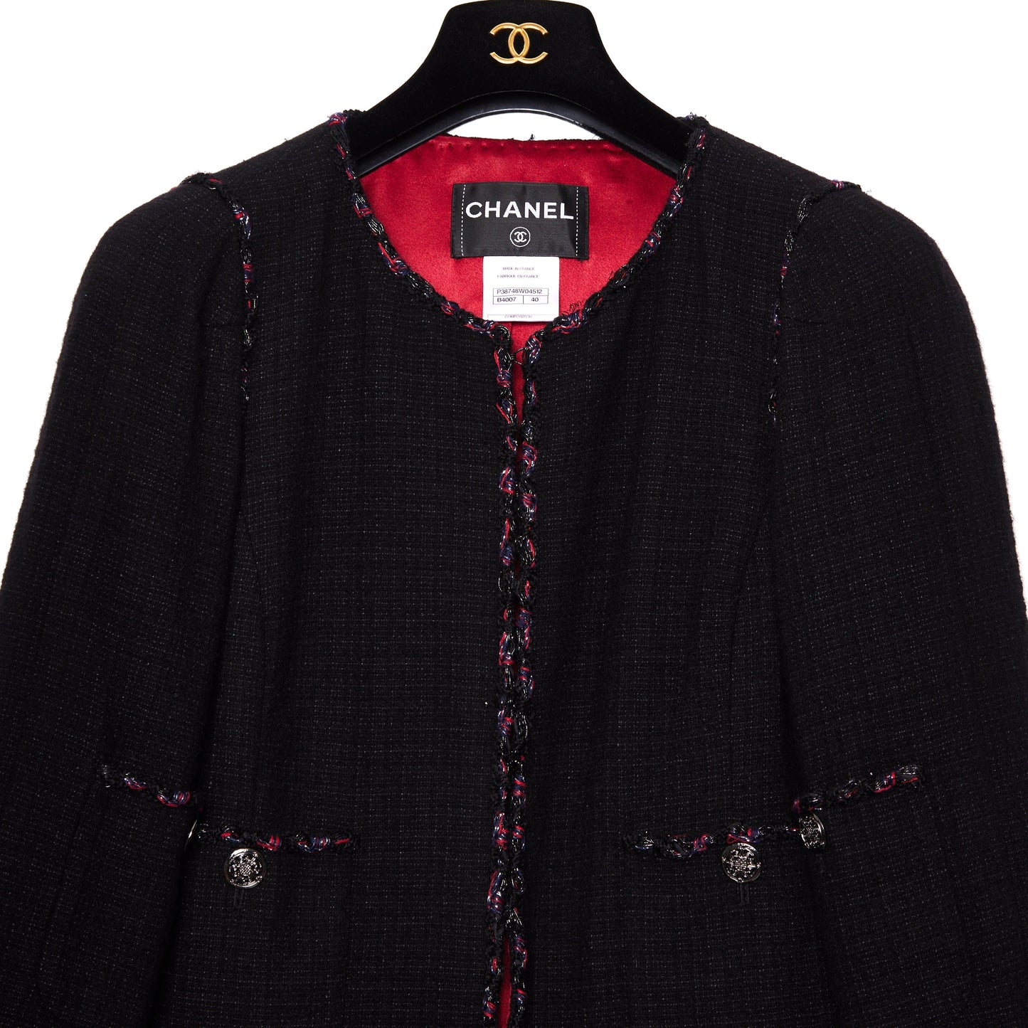 CHANEL La Petite Veste Noire wool jacket 40