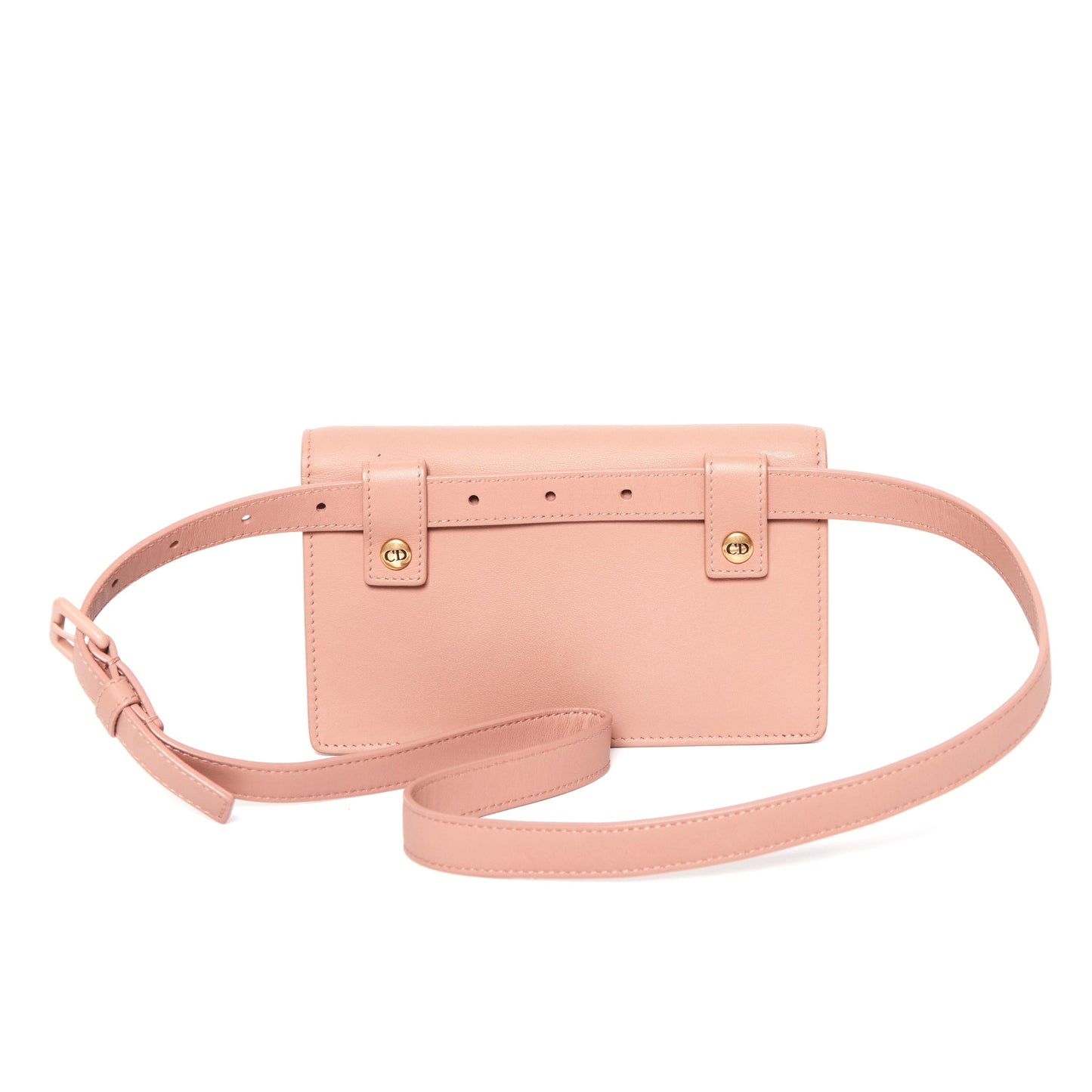 DIOR Pouch Saddle Waist Belt Bag Blush Pink