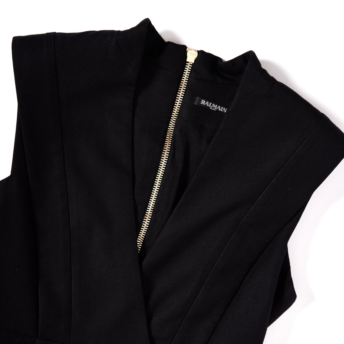 BALMAIN Buttoned Mini Dress - Black
