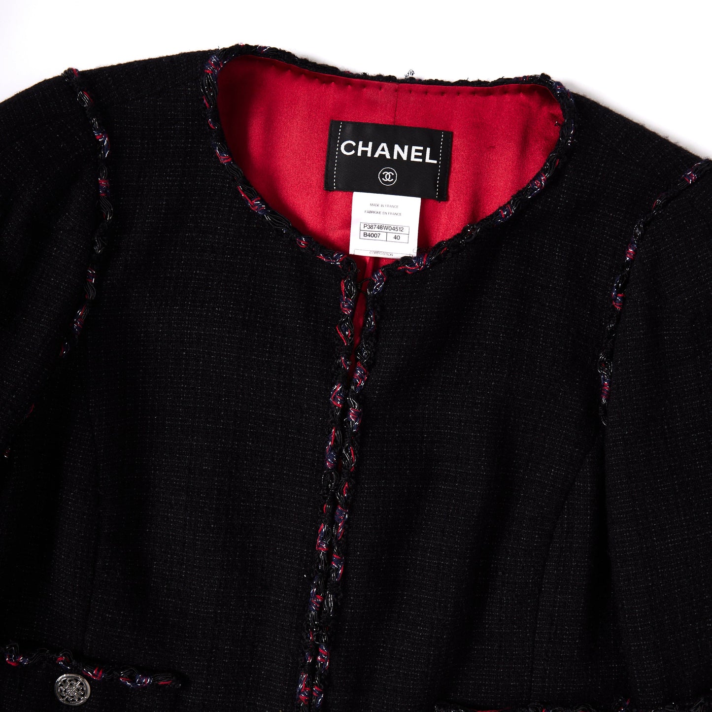 CHANEL La Petite Veste Noire wool jacket 40