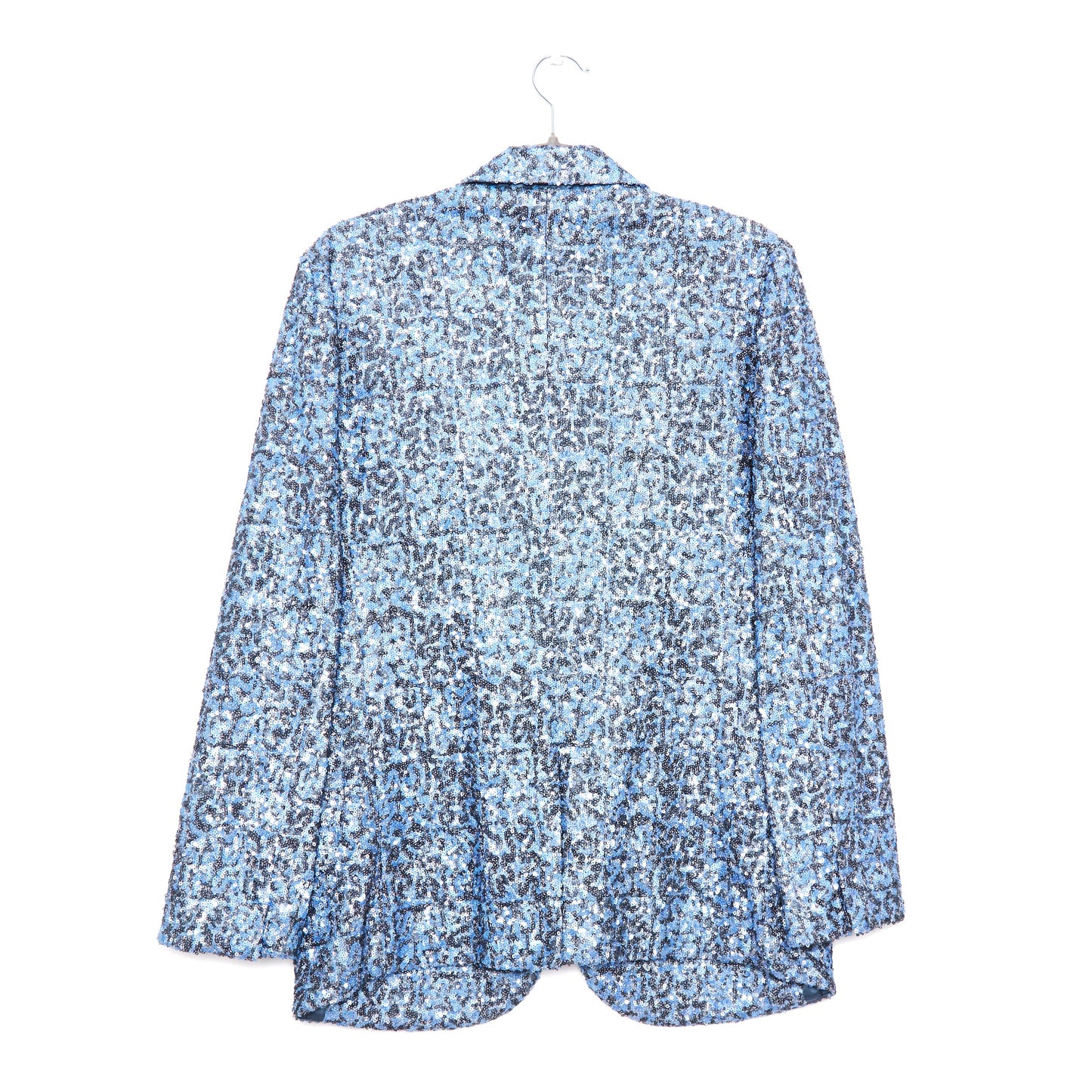 ZADIG & VOLTAIRE Vanille Blue Grey Sequined Sport Coat 8-10