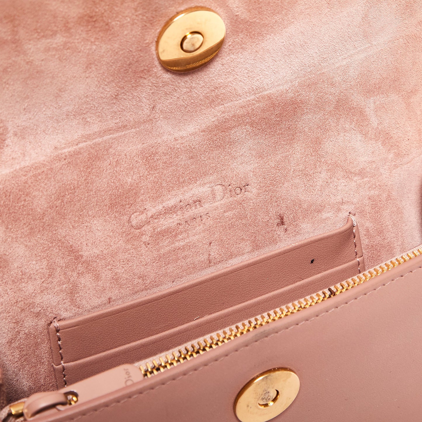 DIOR Pouch Saddle Waist Belt Bag Blush Pink