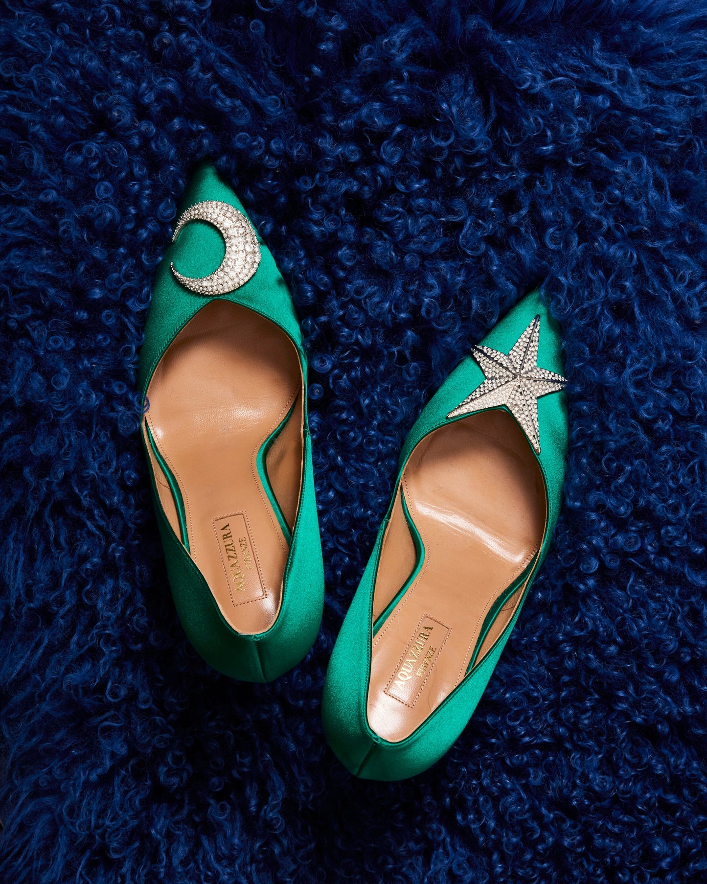 AQUAZZURA Proust 105mm pumps in green 39