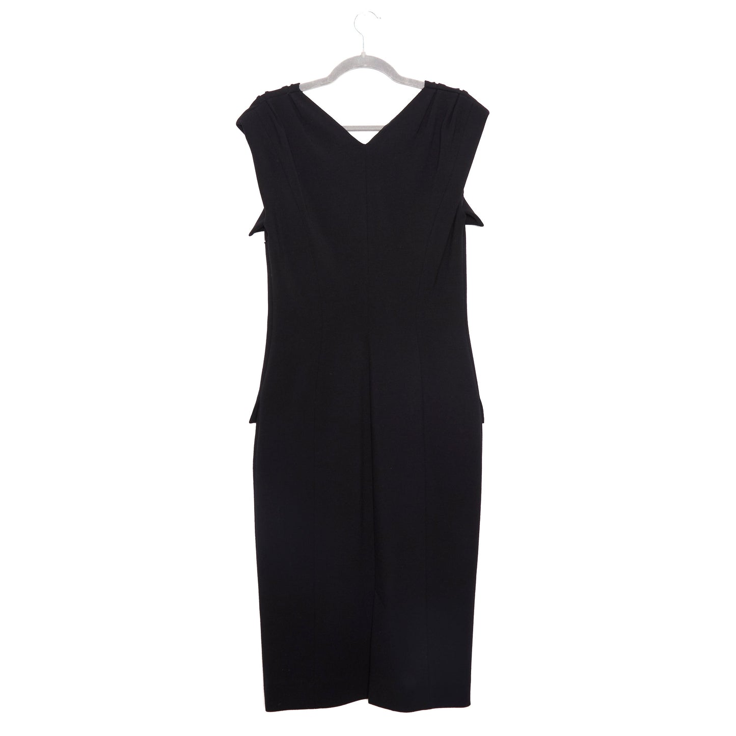 DIOR Wool Mid-Length Dress Black 12-14