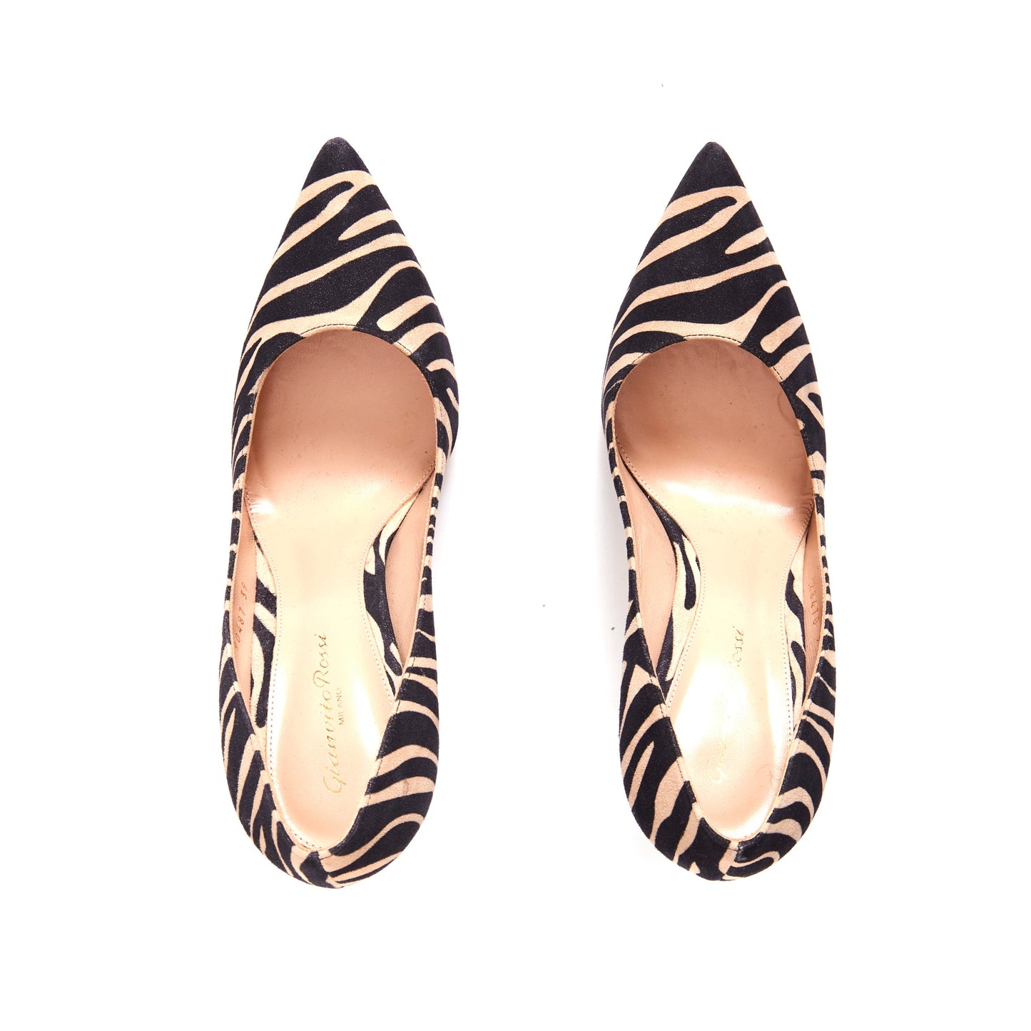 GIANVITO ROSSI Zebra Print Gianvito 105 Pumps 39