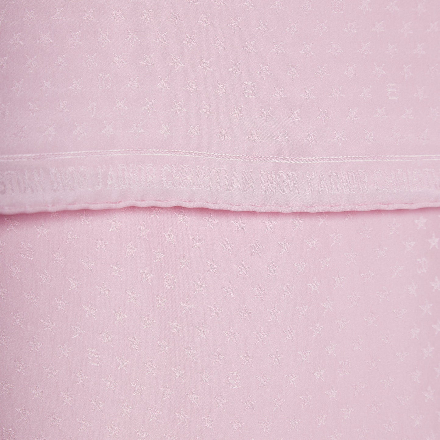 DIOR Pink Silk Jacquard Scarf