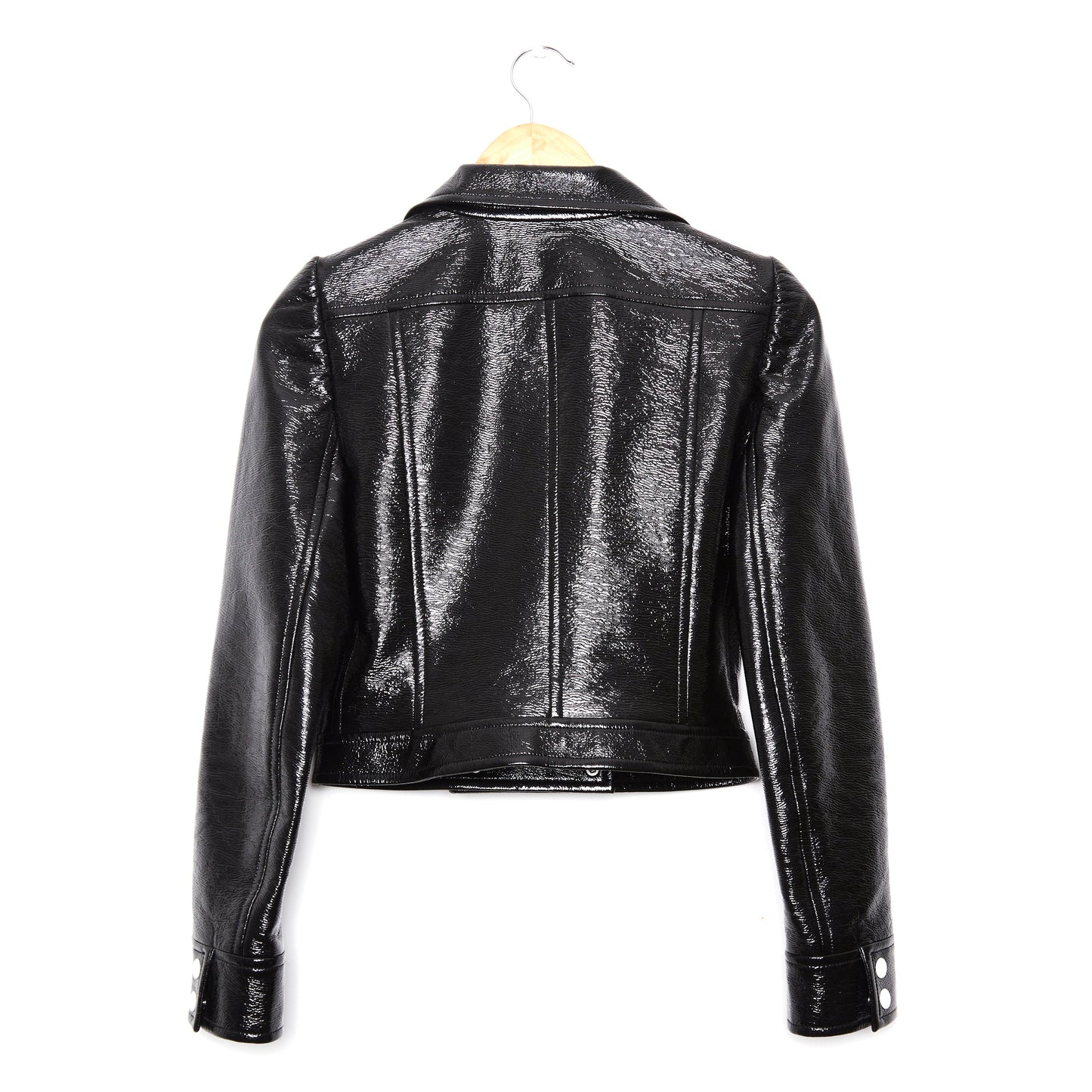 COURRÈGES Re-Edition Vinyl Logo Jacket Black 36
