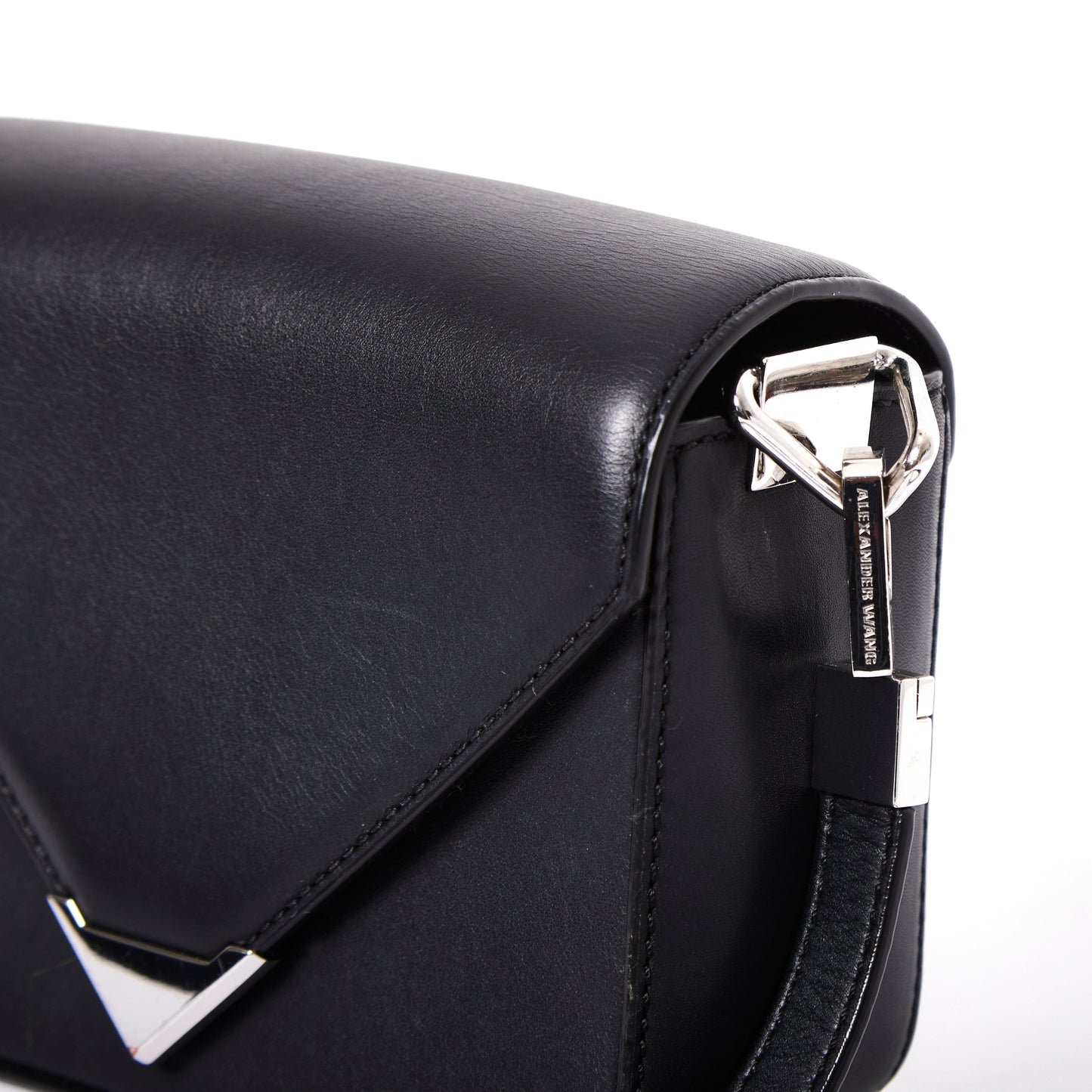 ALEXANDER WANG Small Prisma Envelope Crossbody - Black Leather