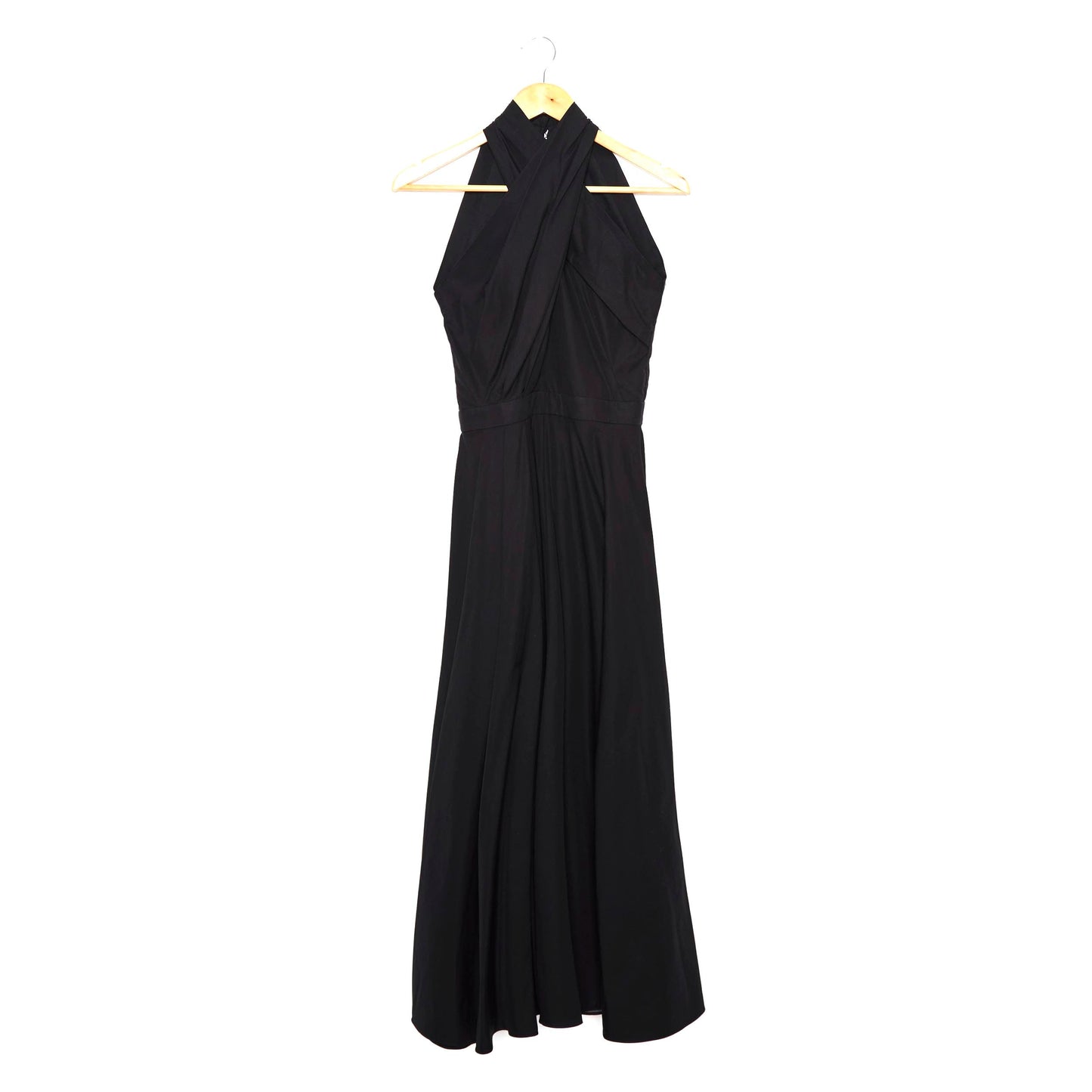 ALEXANDER MCQUEEN Black Halter Dress 40