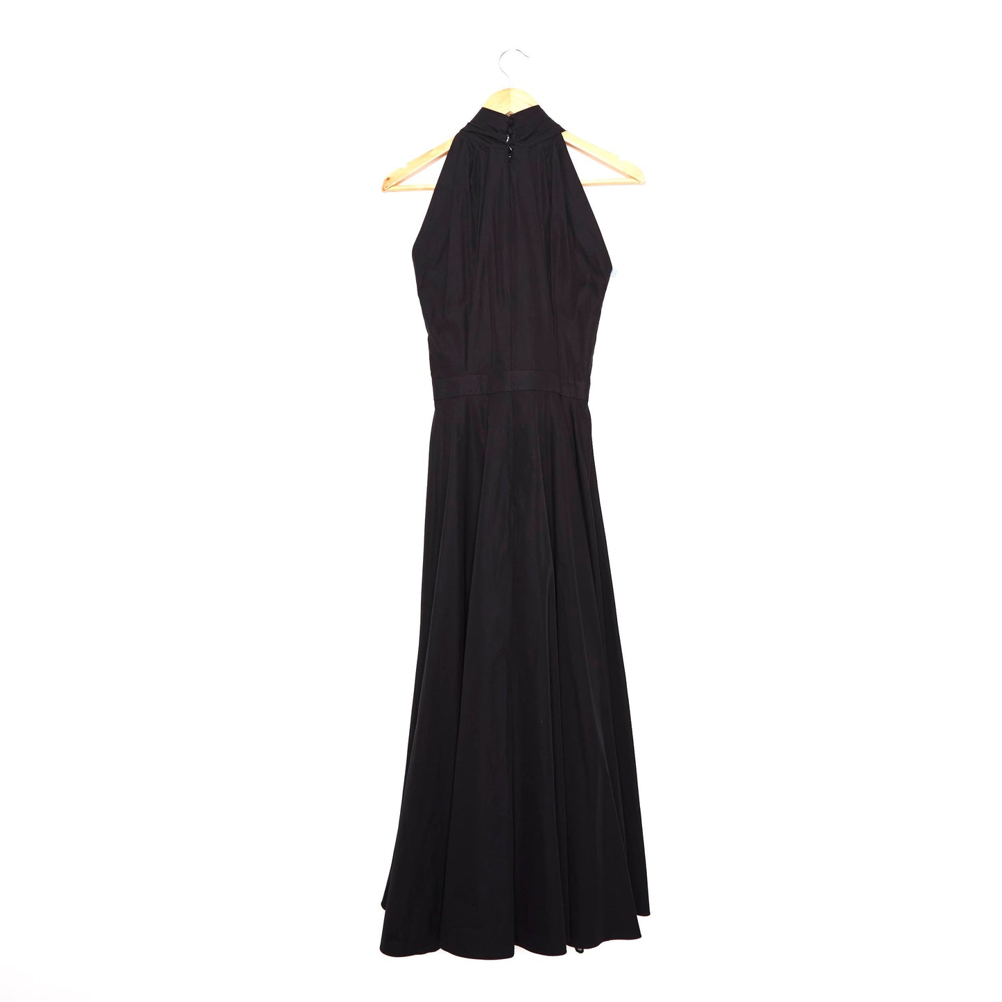 ALEXANDER MCQUEEN Black Halter Dress 40