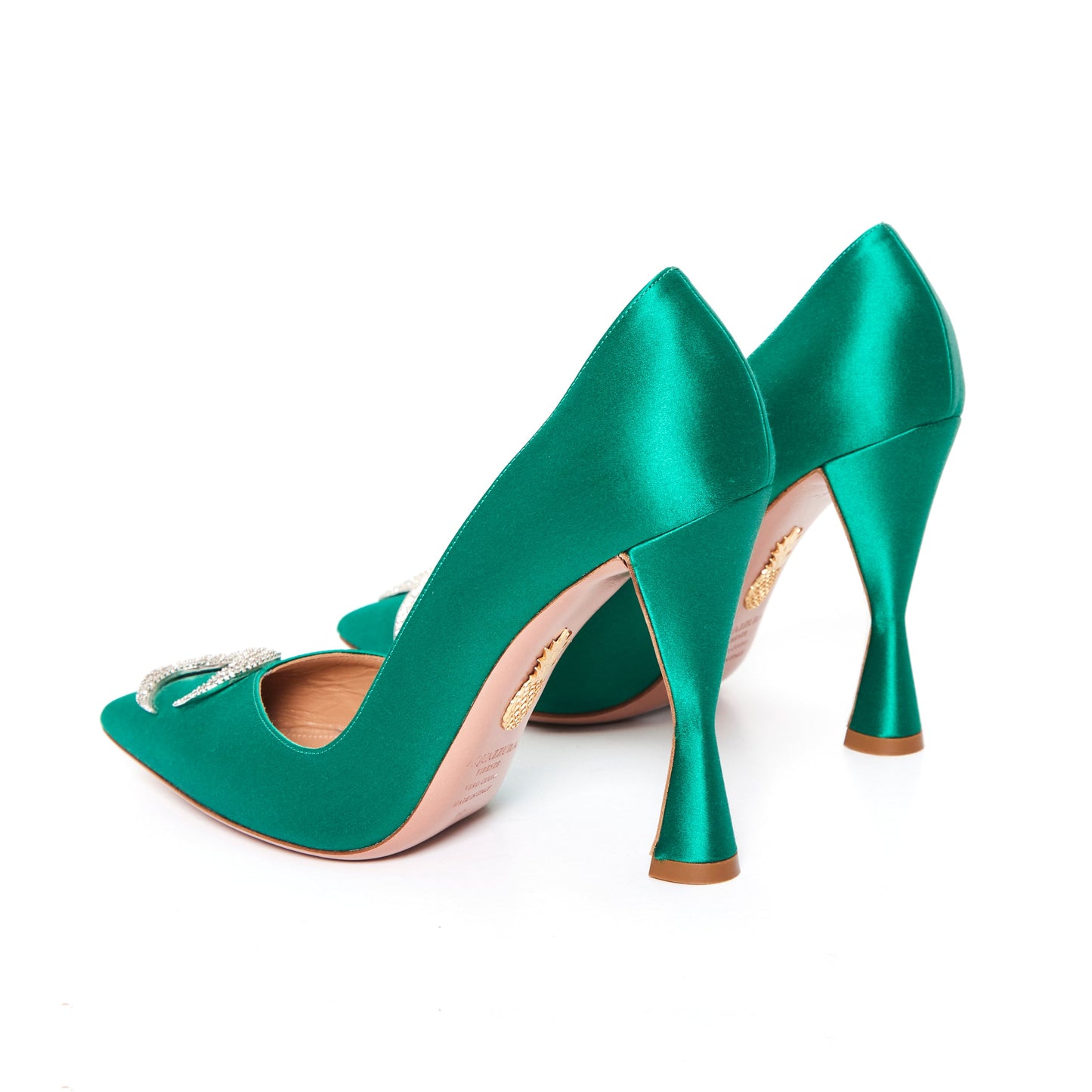 AQUAZZURA Proust 105mm pumps in green 39
