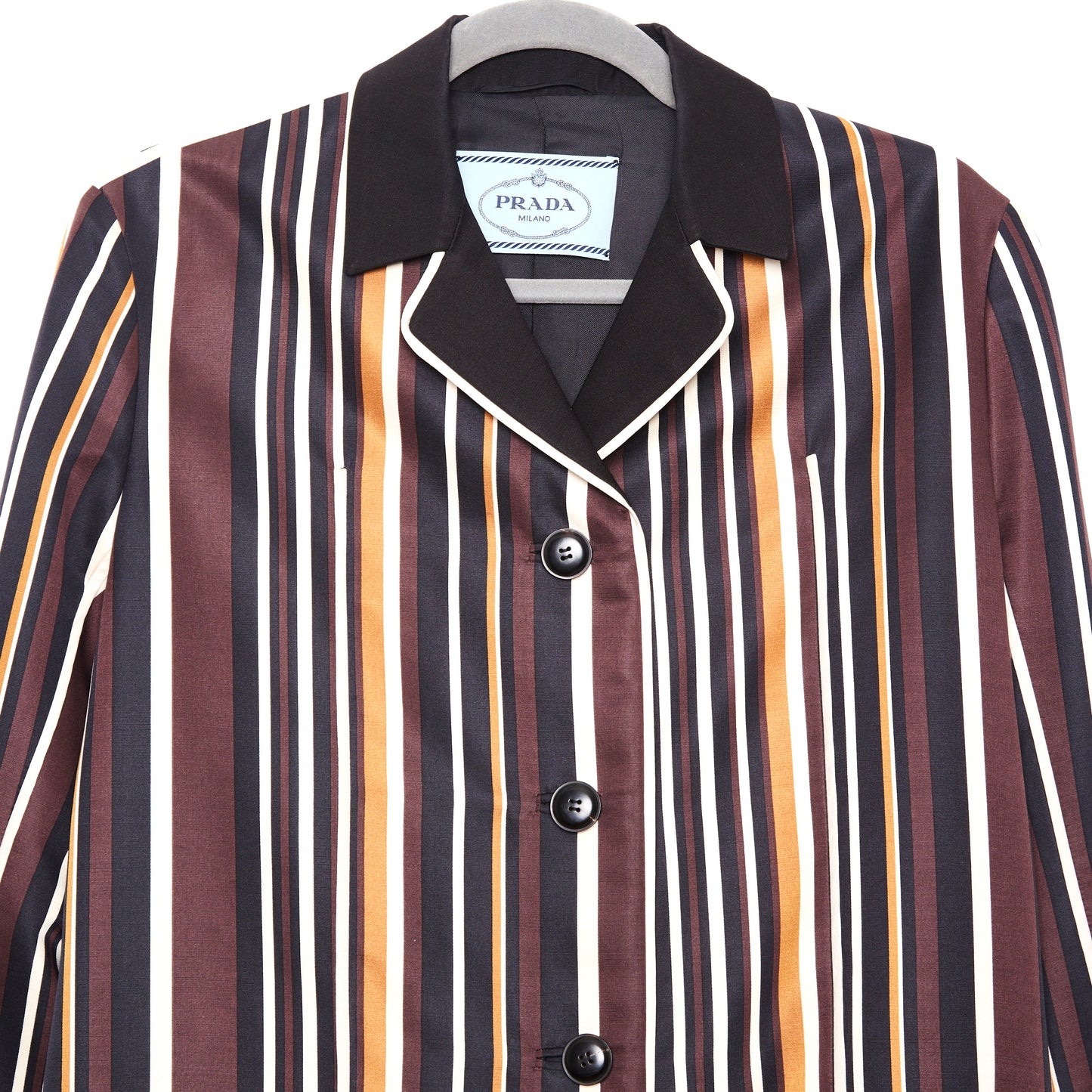PRADA Printed Radzmire Blazer OverCoat 38