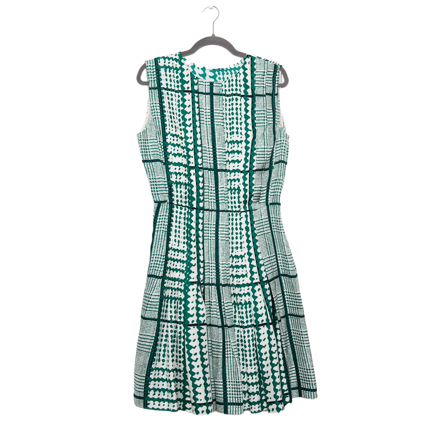 OSCAR DE LA RENTA Geometric Pattern Dress 12