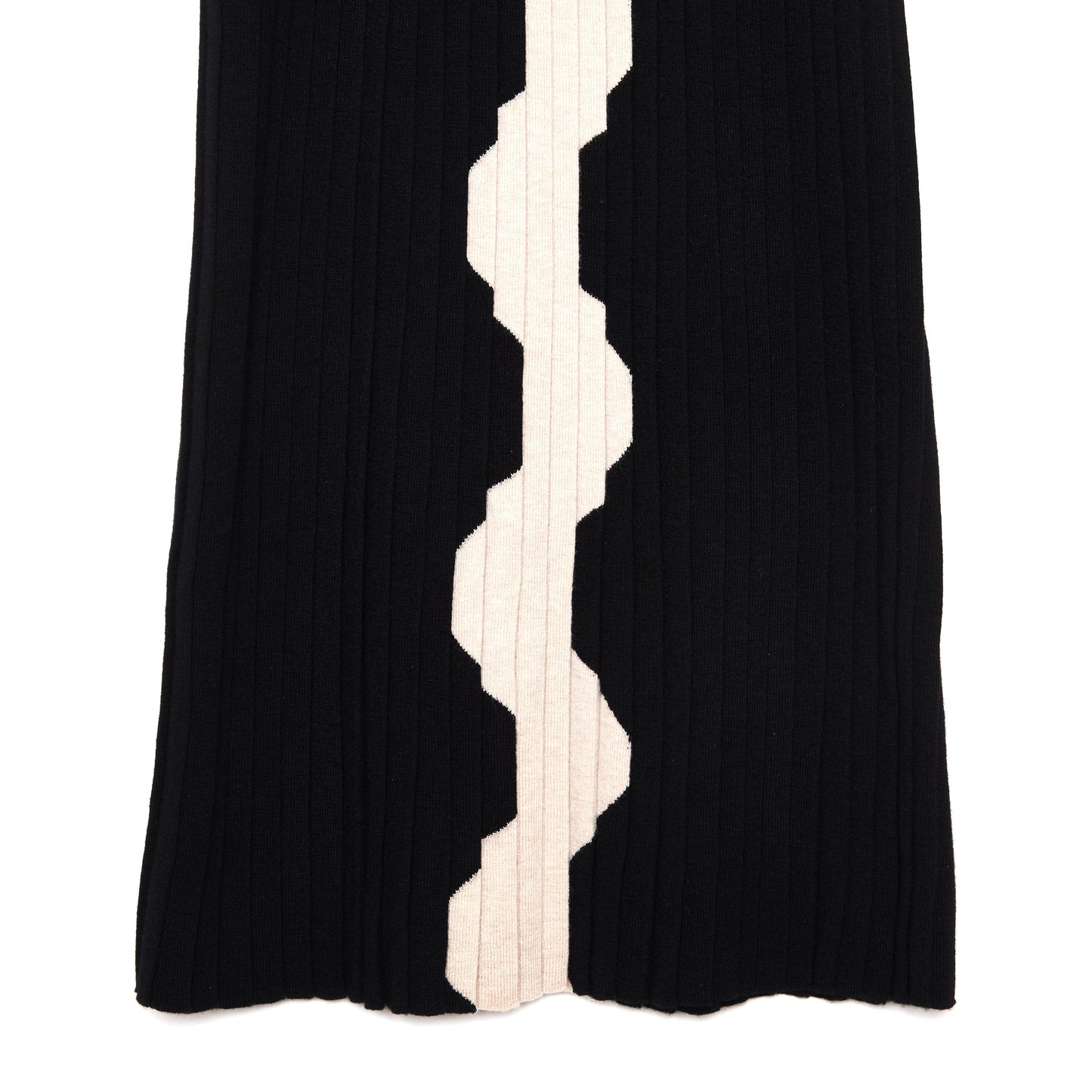 CHANEL Black and White Knit Dress 36