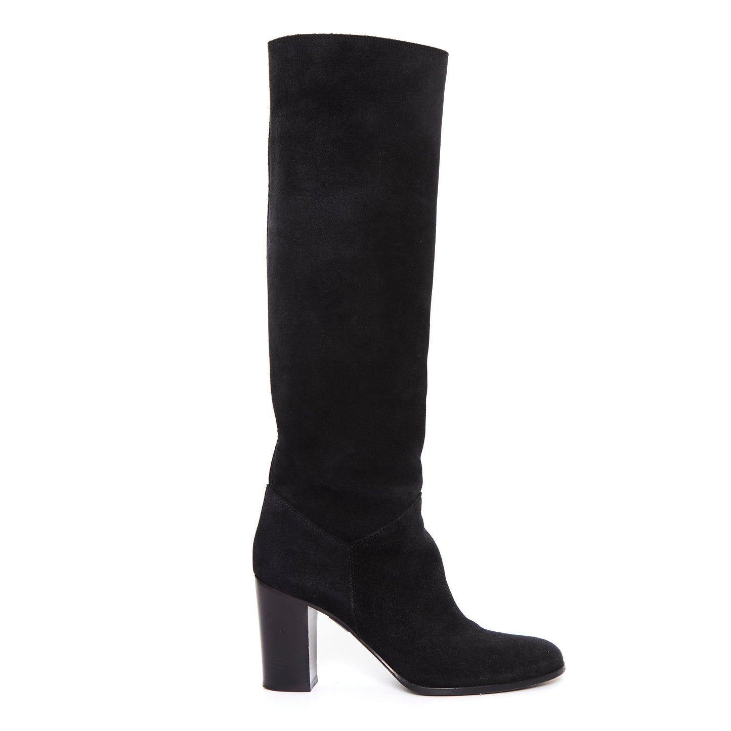 CHANEL Suede leather high boots 40