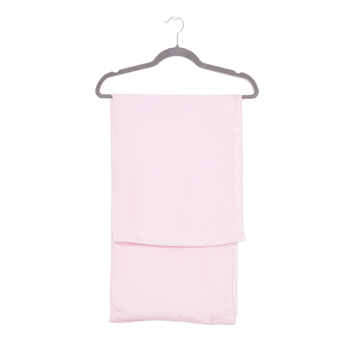 DIOR Pink Silk Jacquard Scarf