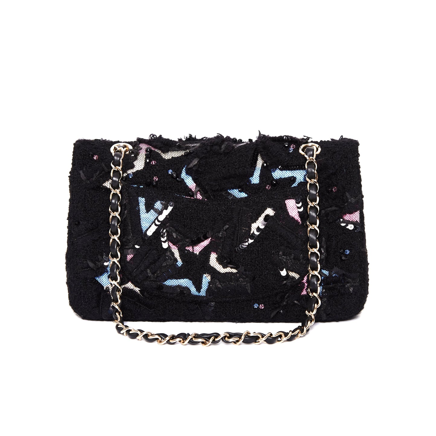 CHANEL Paris-Rue Cambon 31 Tweed Medium Classic Double Flap Bag