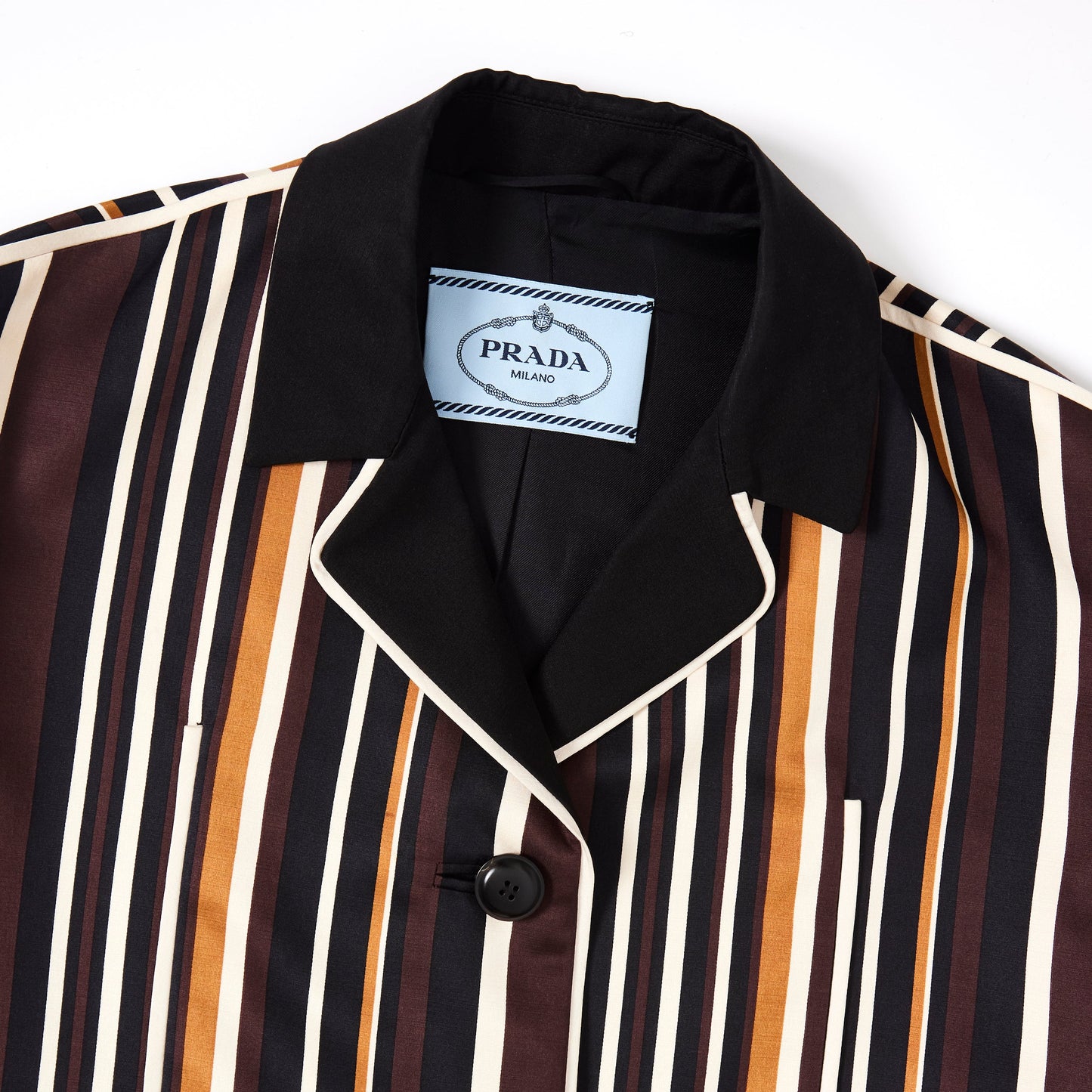 PRADA Printed Radzmire Blazer OverCoat 38