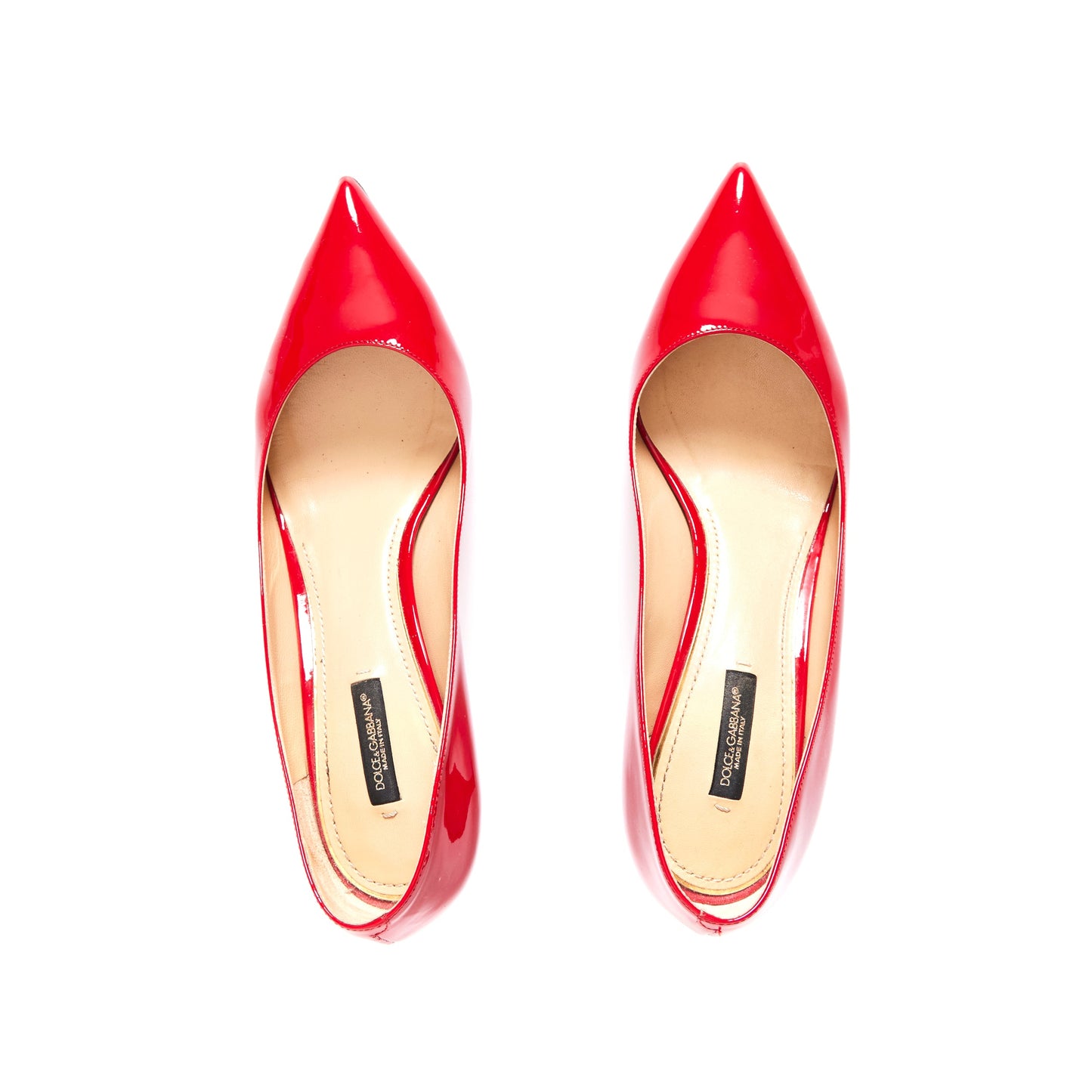 DOLCE & GABBANA Red Patent Leather Pumps 40