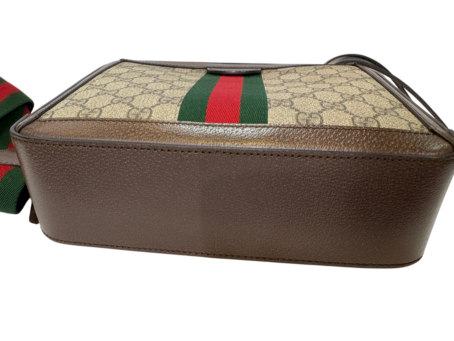 GUCCI GG Supreme Coated Canvas Ophidia Small Shoulder Bag with Strap