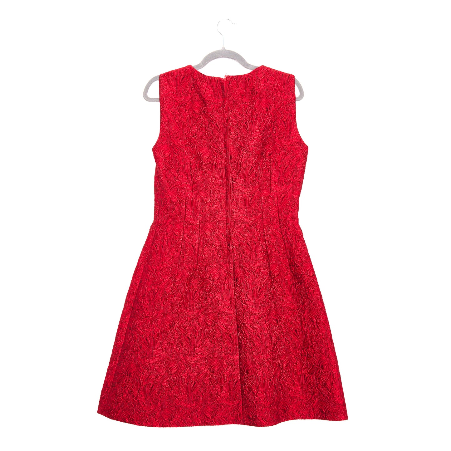 DOLCE & GABBANA Floral Jacquard Mini Dress - Red