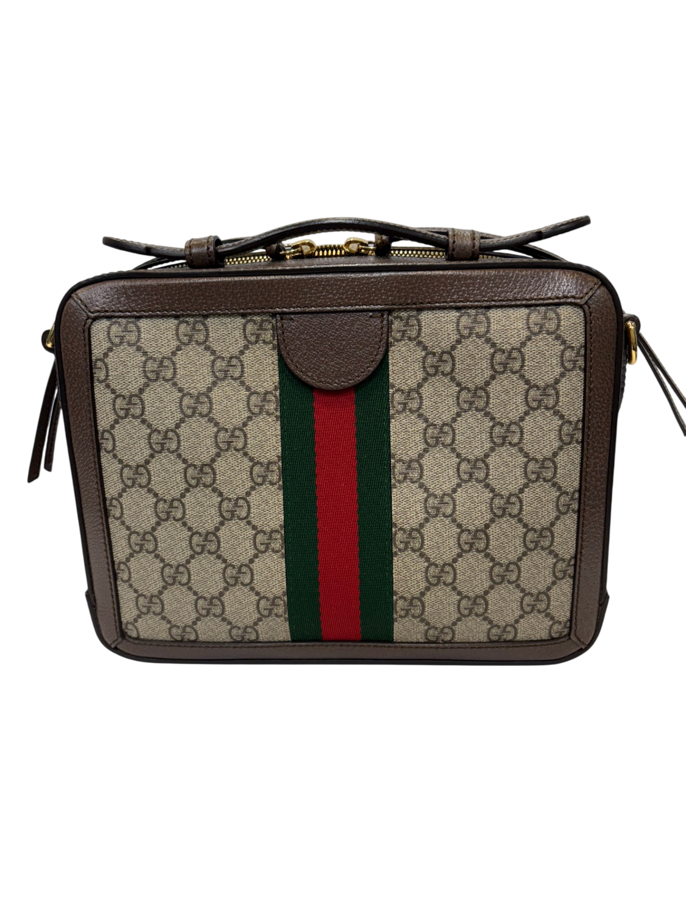 GUCCI GG Supreme Coated Canvas Ophidia Small Shoulder Bag with Strap