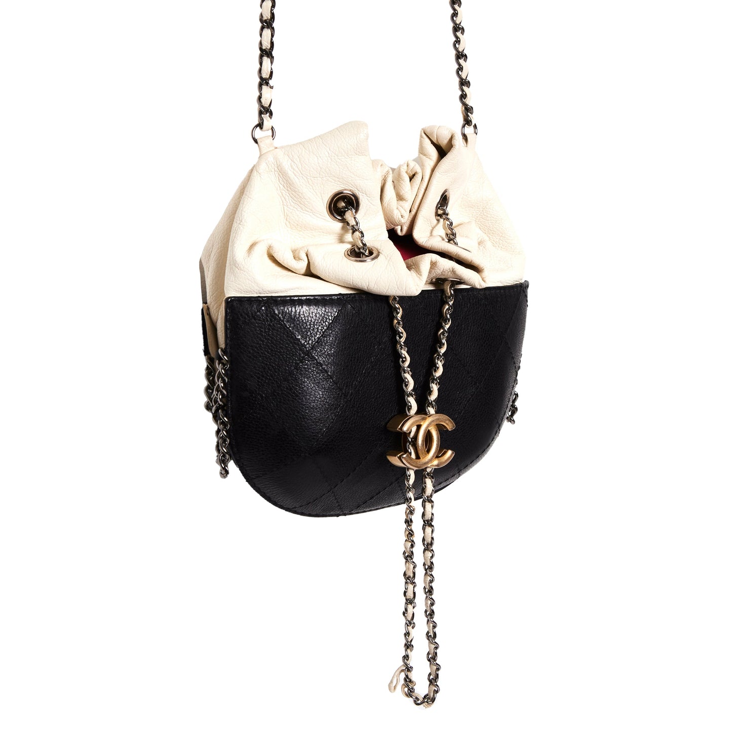 CHANEL Gabrielle Bucket leather crossbody bag