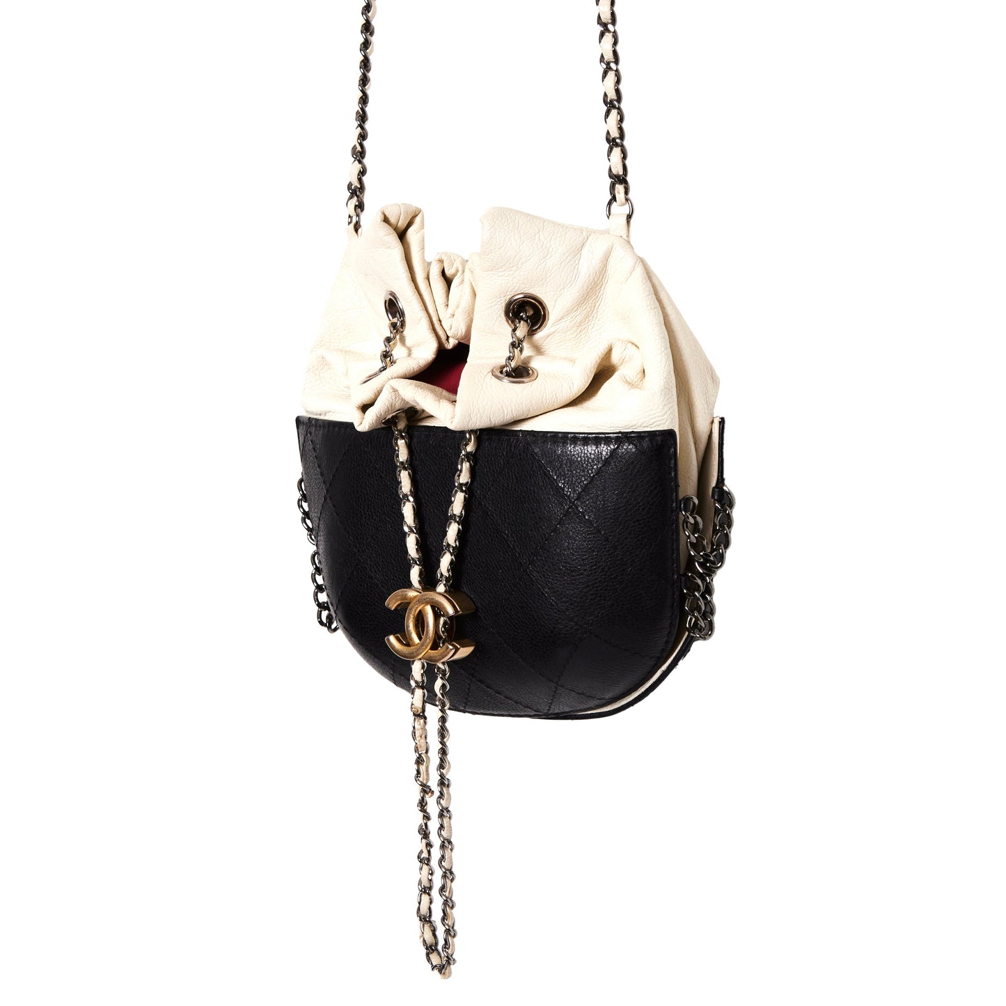 CHANEL Gabrielle Bucket leather crossbody bag