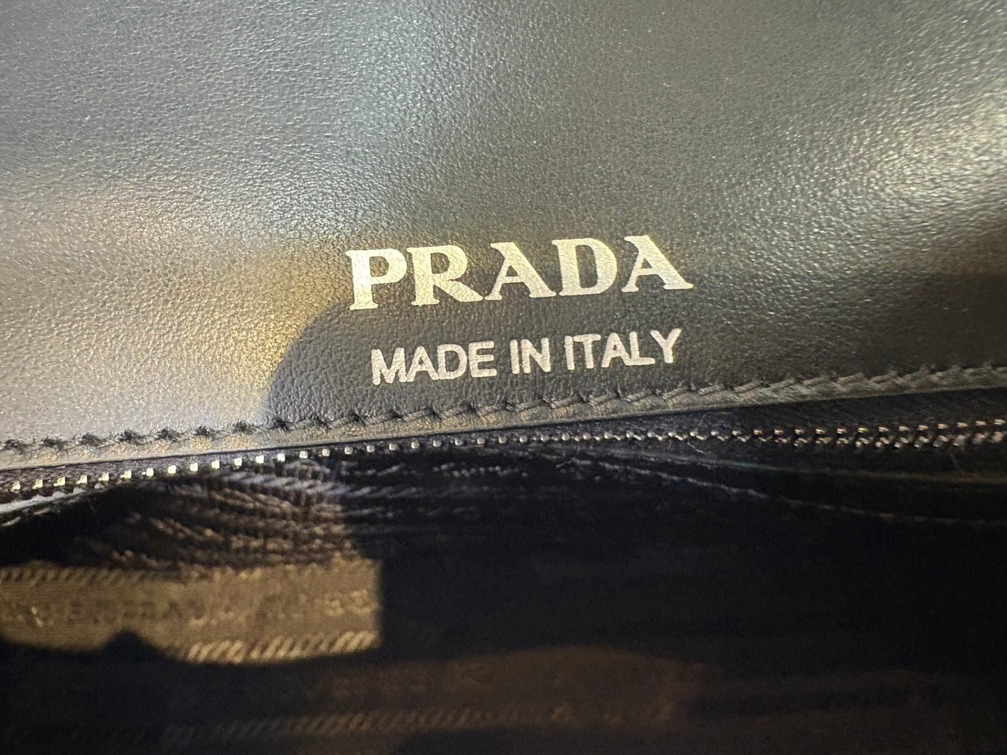 PRADA Diagramme Black Chain Bag
