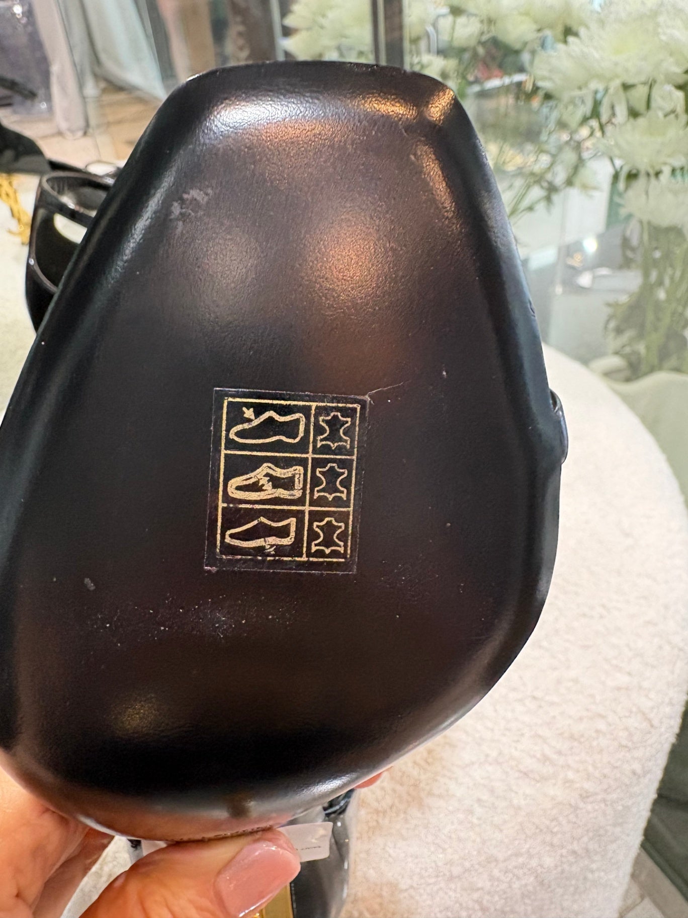 SAINT LAURENT Black Opyum 85 Heels - Size 36