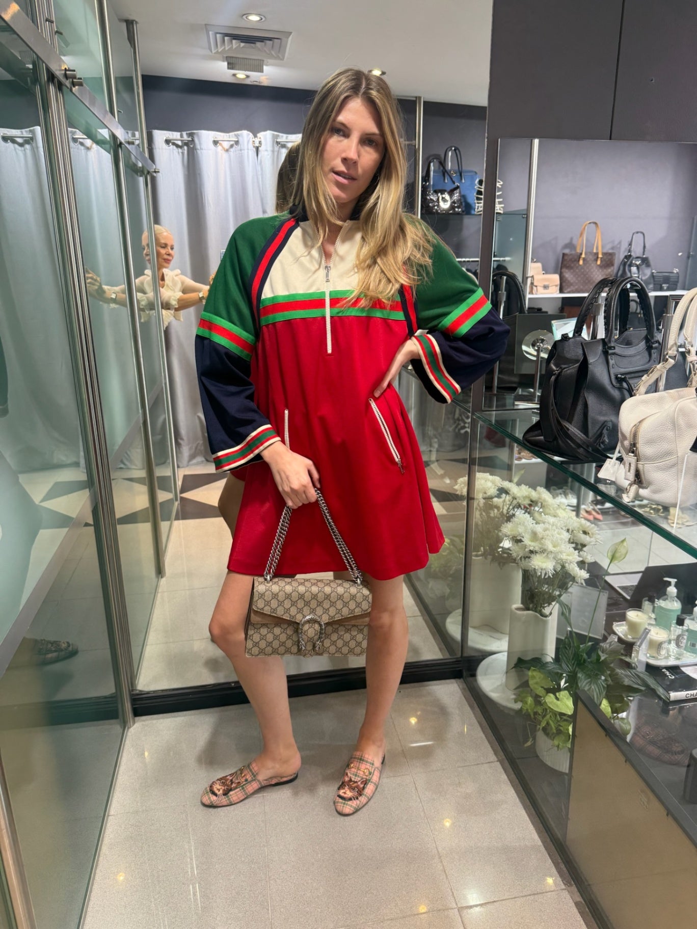 GUCCI Red Sweater dress size M