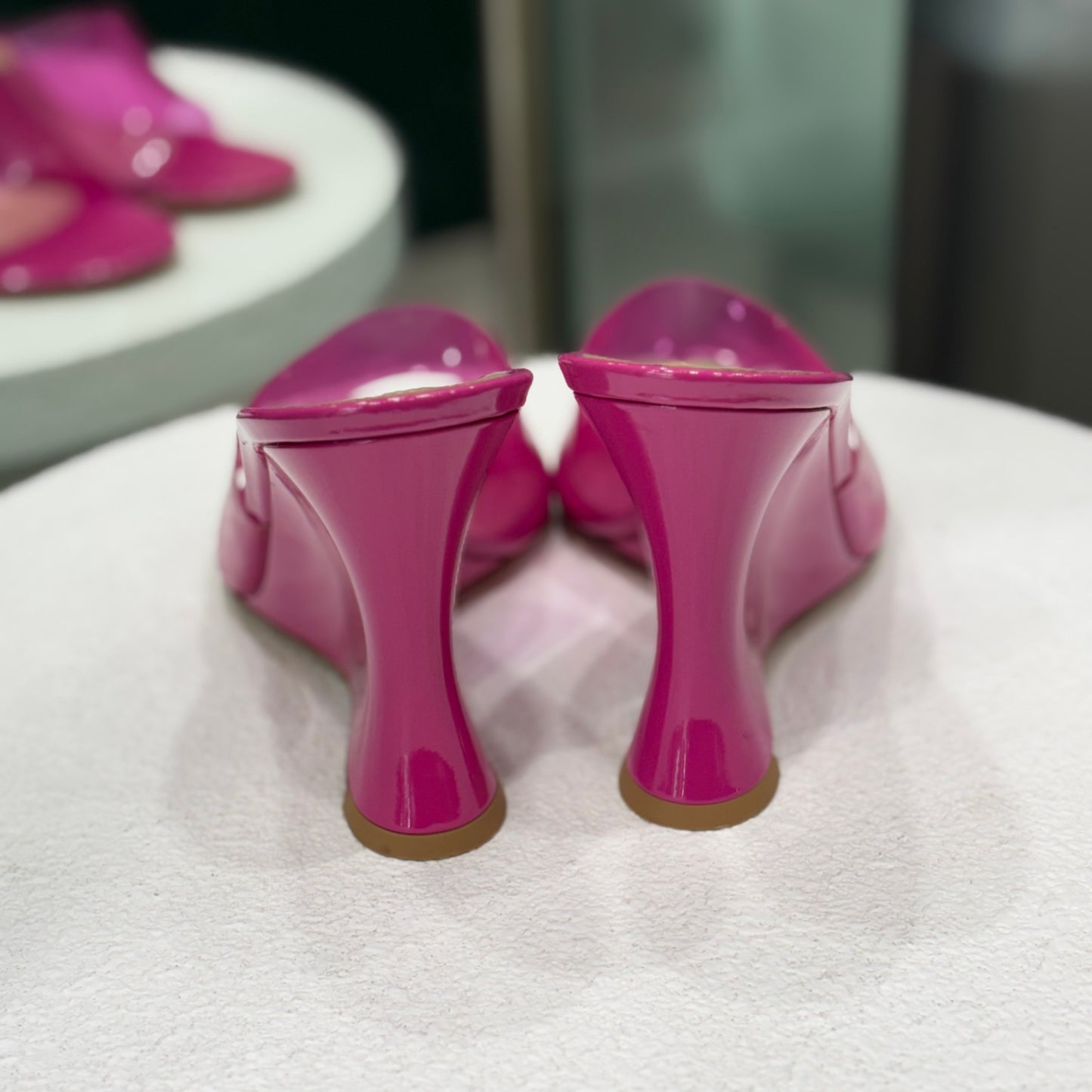 GIANVITO ROSSI Hot Pink Wedges Size 40 (Box)