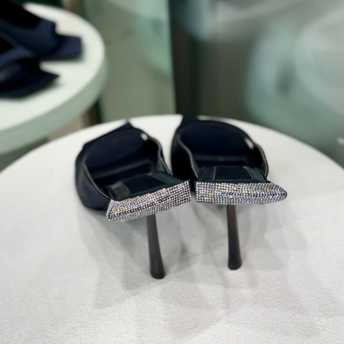 BENEDETTA BRUZZICHES Navy sparkle Mule size 41