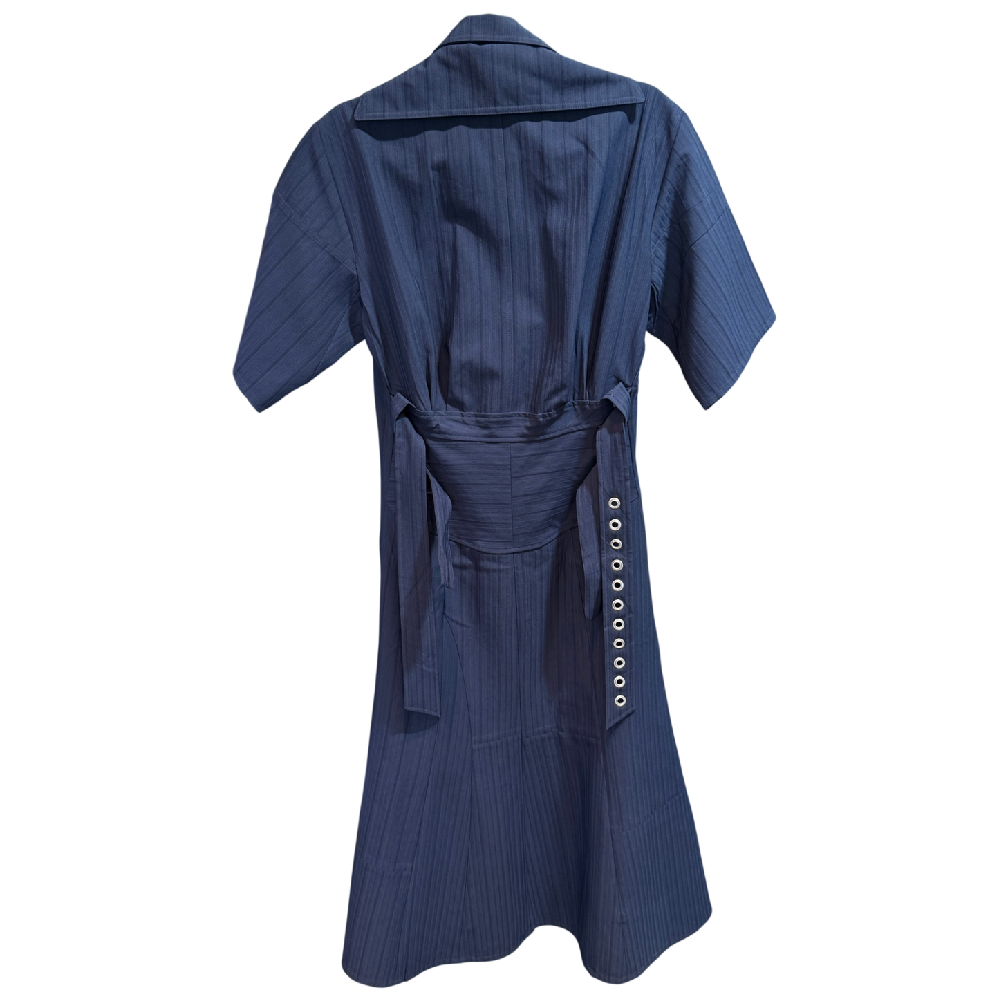 CELINE Navy Collar Dress - Size 38