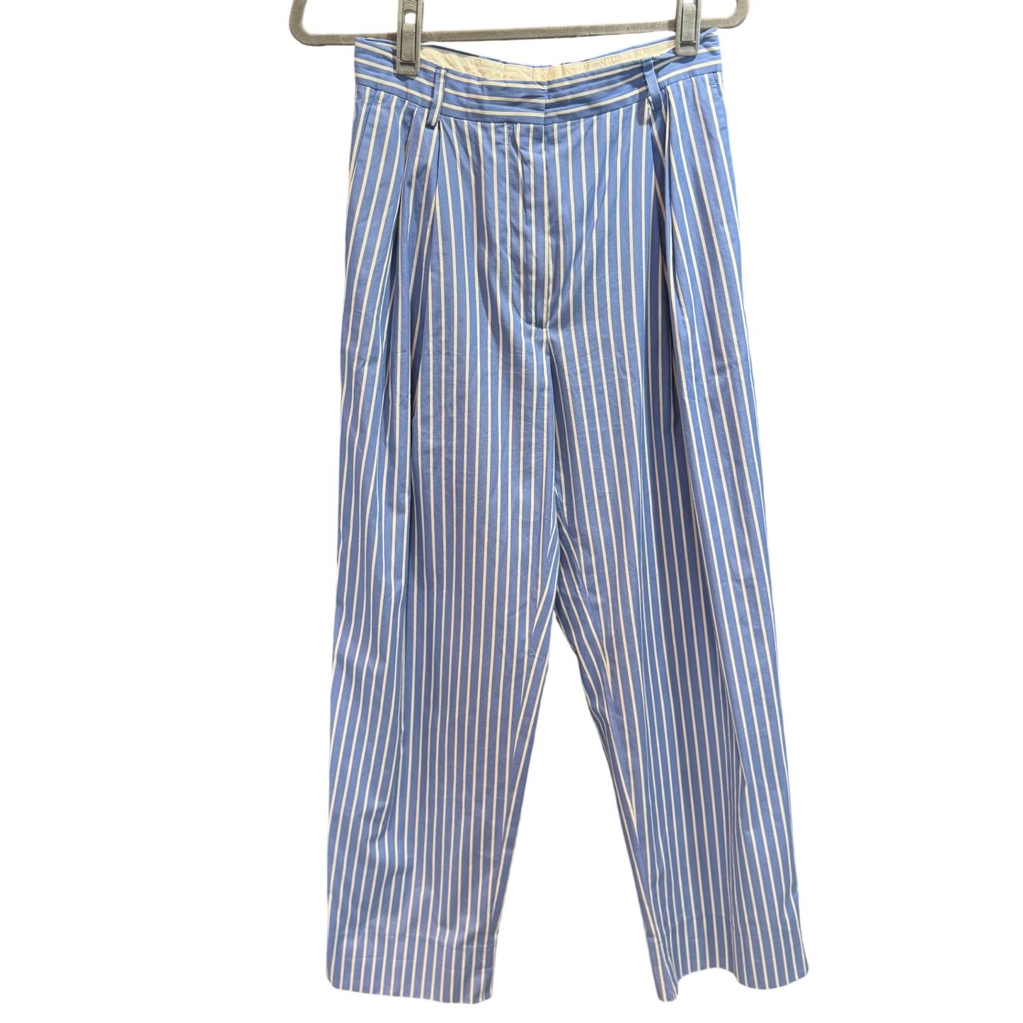 DRIES VAN NOTEN Blue striped pant size 10