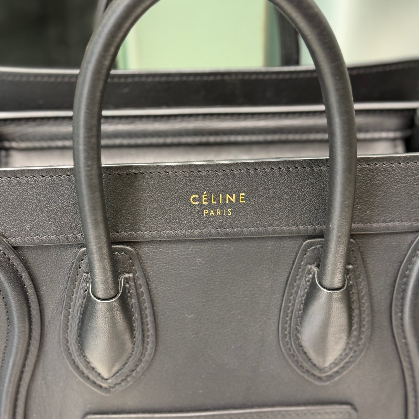 CÉLINE Black Nano Luggage Tote