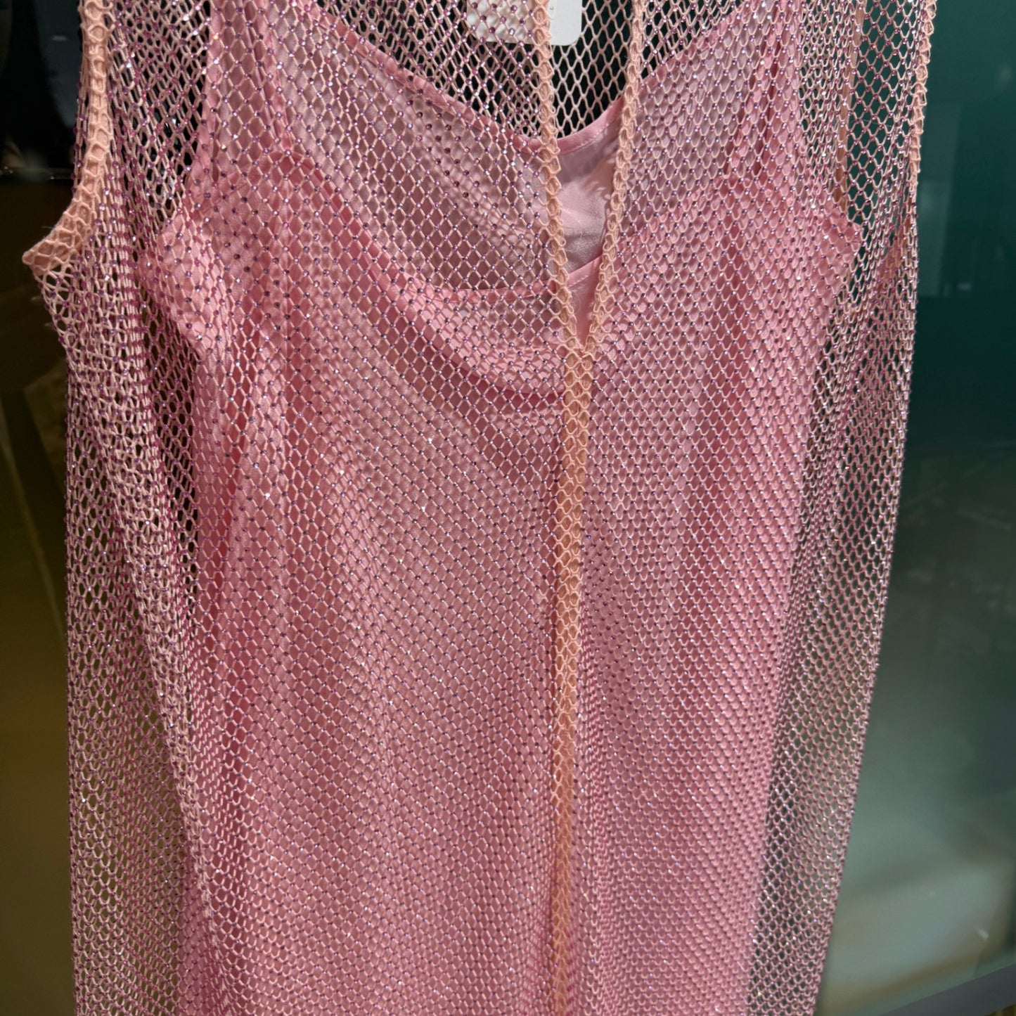 SCANLAN THEODORE Pink Mesh dress size 0/S