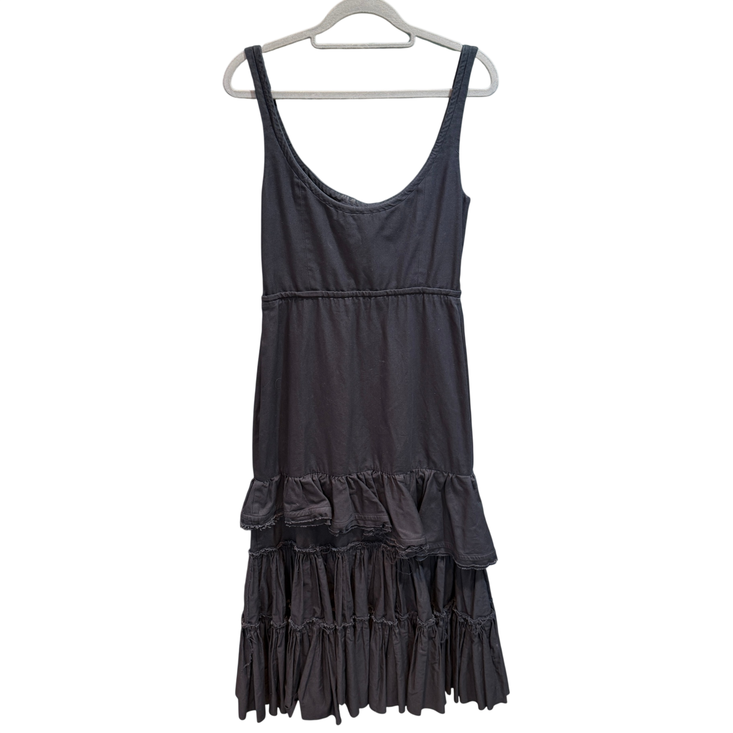 BROCK COLLECTION Black Ruffle Maxi Dress Size 10