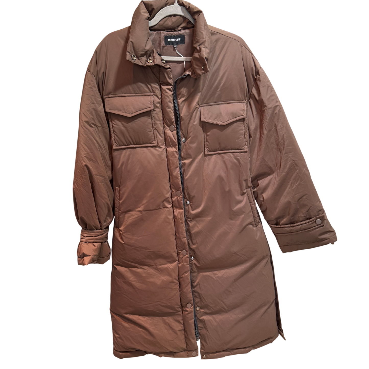 MEOTINE Brown Puffer Coat Size S/M