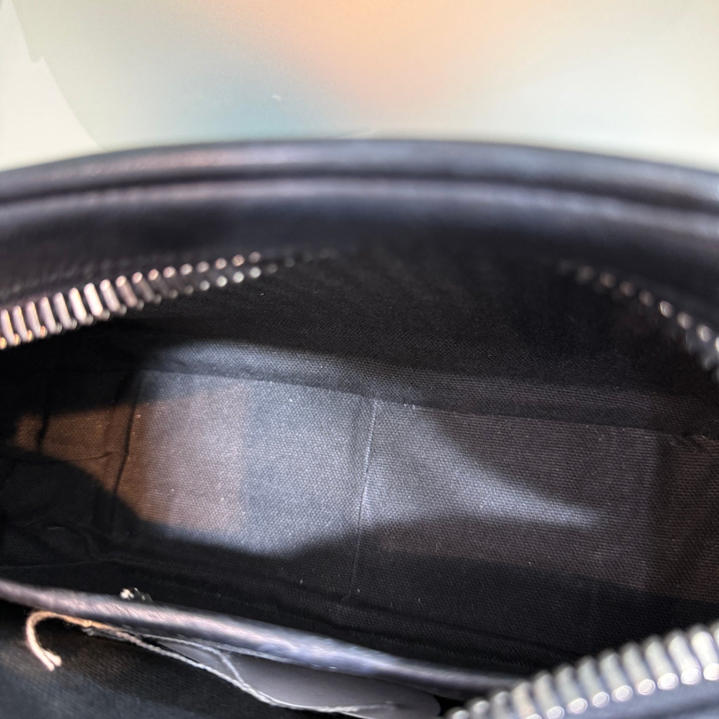 Sportsmax black leather cross body bag