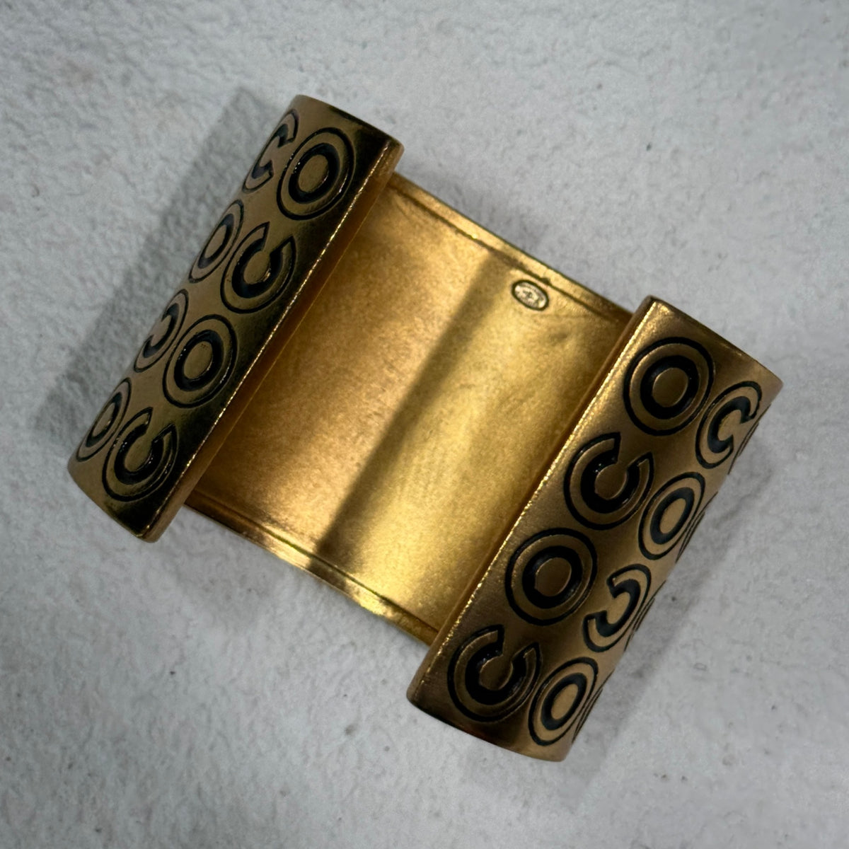CHANEL 24K Gold Plated Cuff
