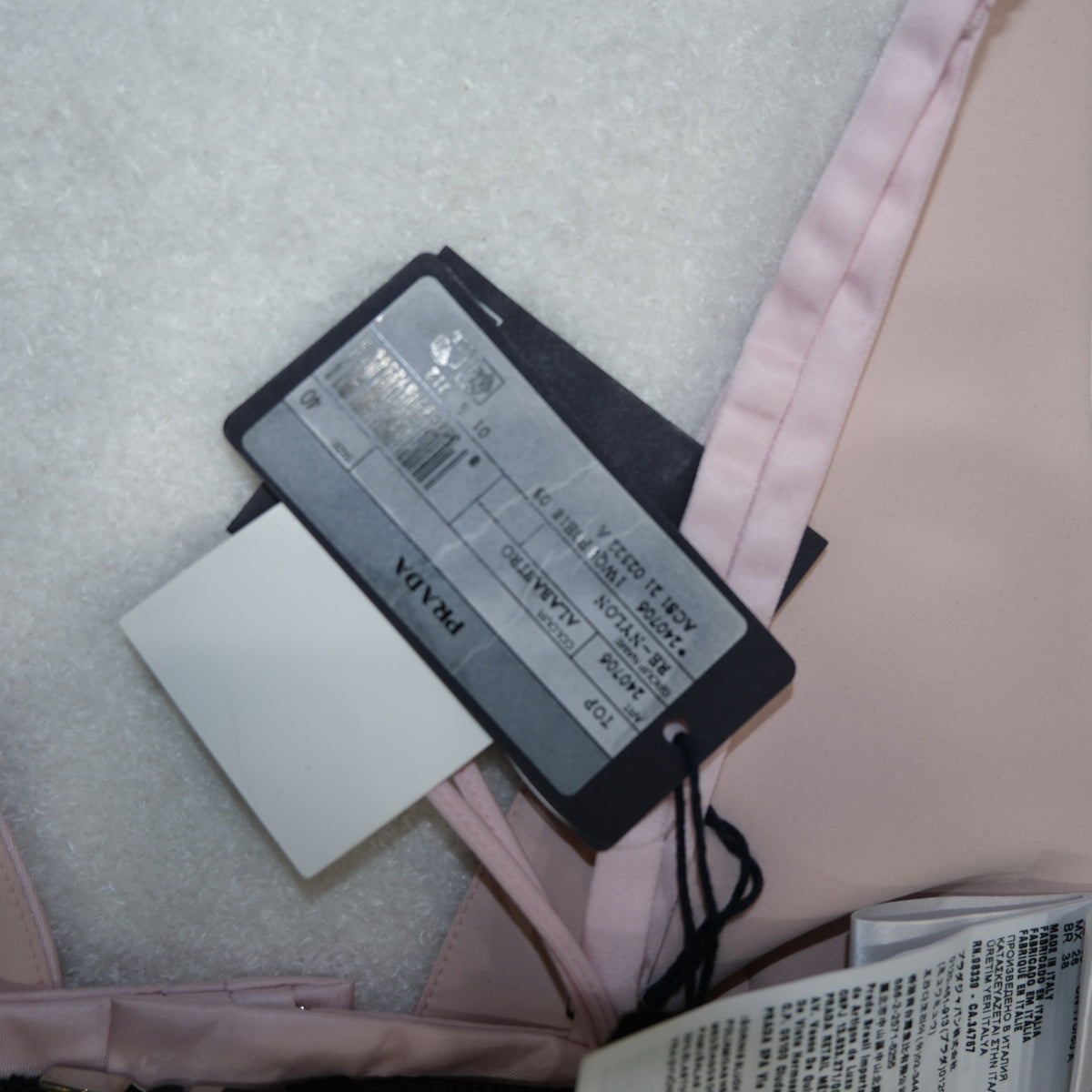 PRADA Pink Re-Nylon Bralette & Shorts Set Sz XS