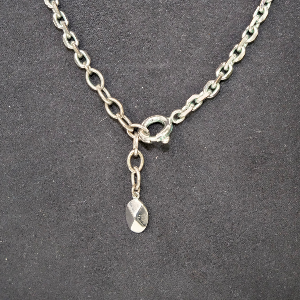 DIOR Silver Acorn Bead Chain Necklace