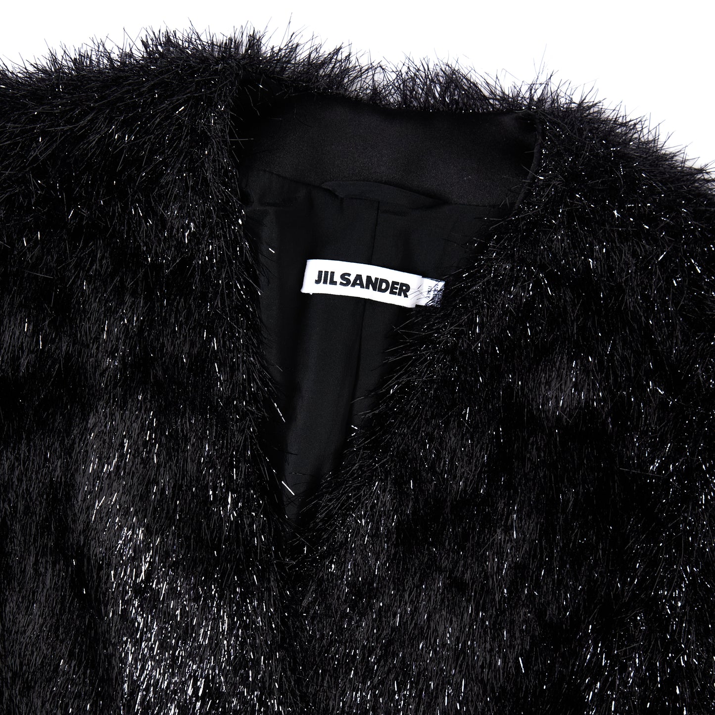 JIL SANDER Shimmer Textured Cropped Jacket