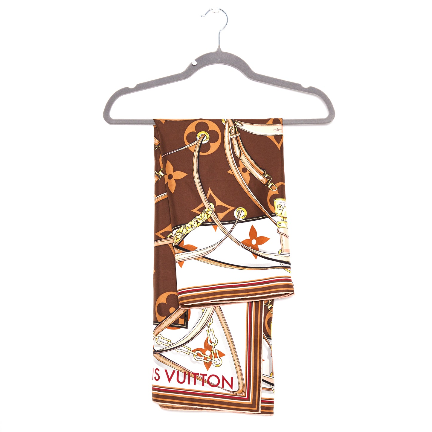 LOUIS VUITTON Monogram Equestrian Silk Scarf