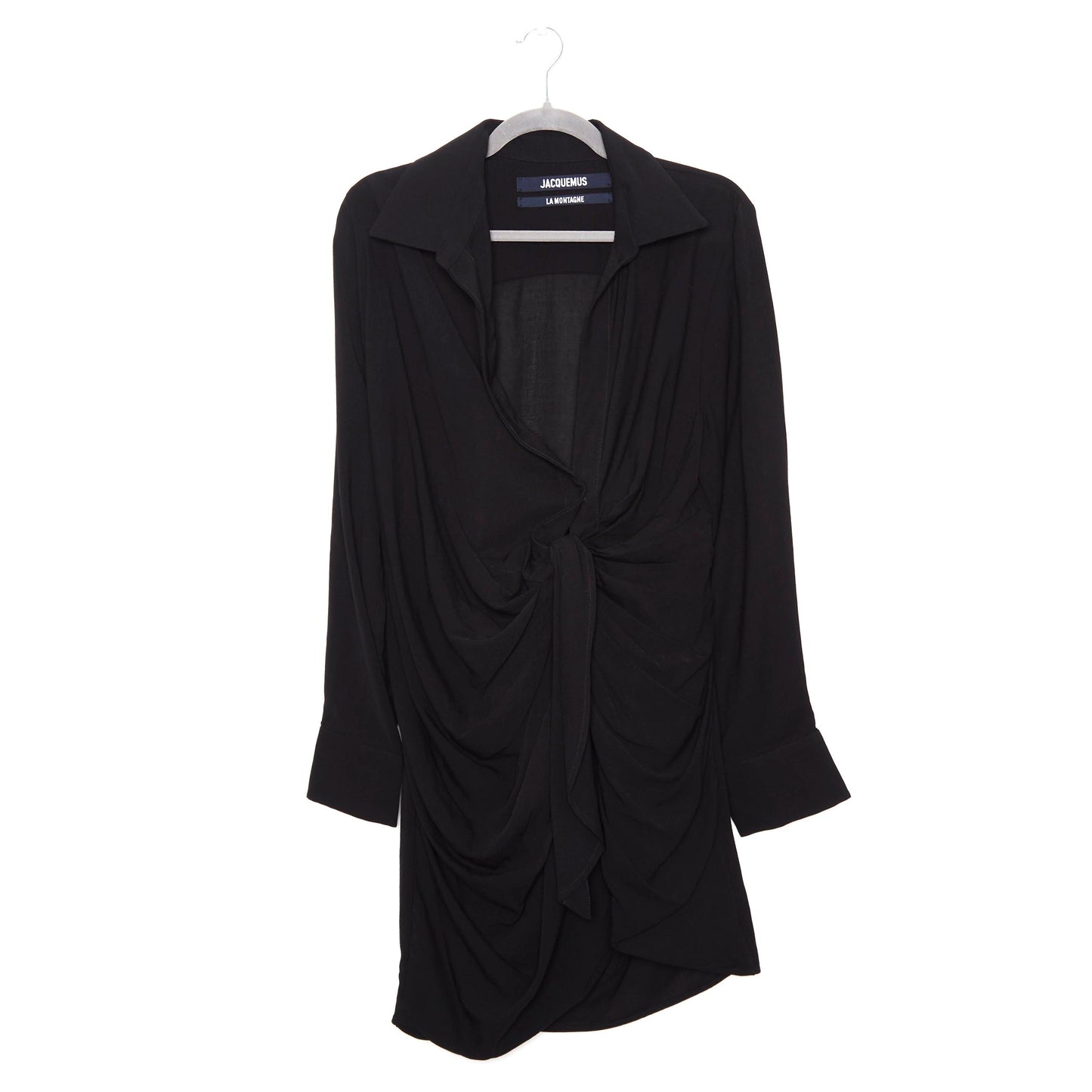 JACQUEMUS La Robe Bahia draped minidress 36