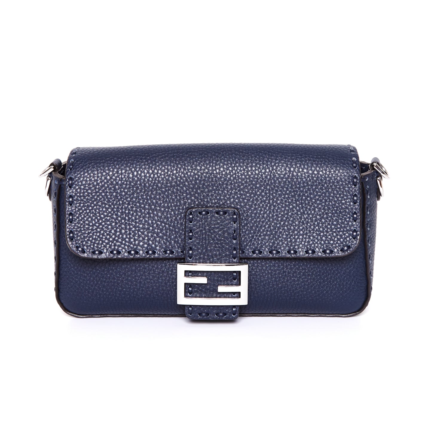 FENDI Medium Baguette Bag - Navy
