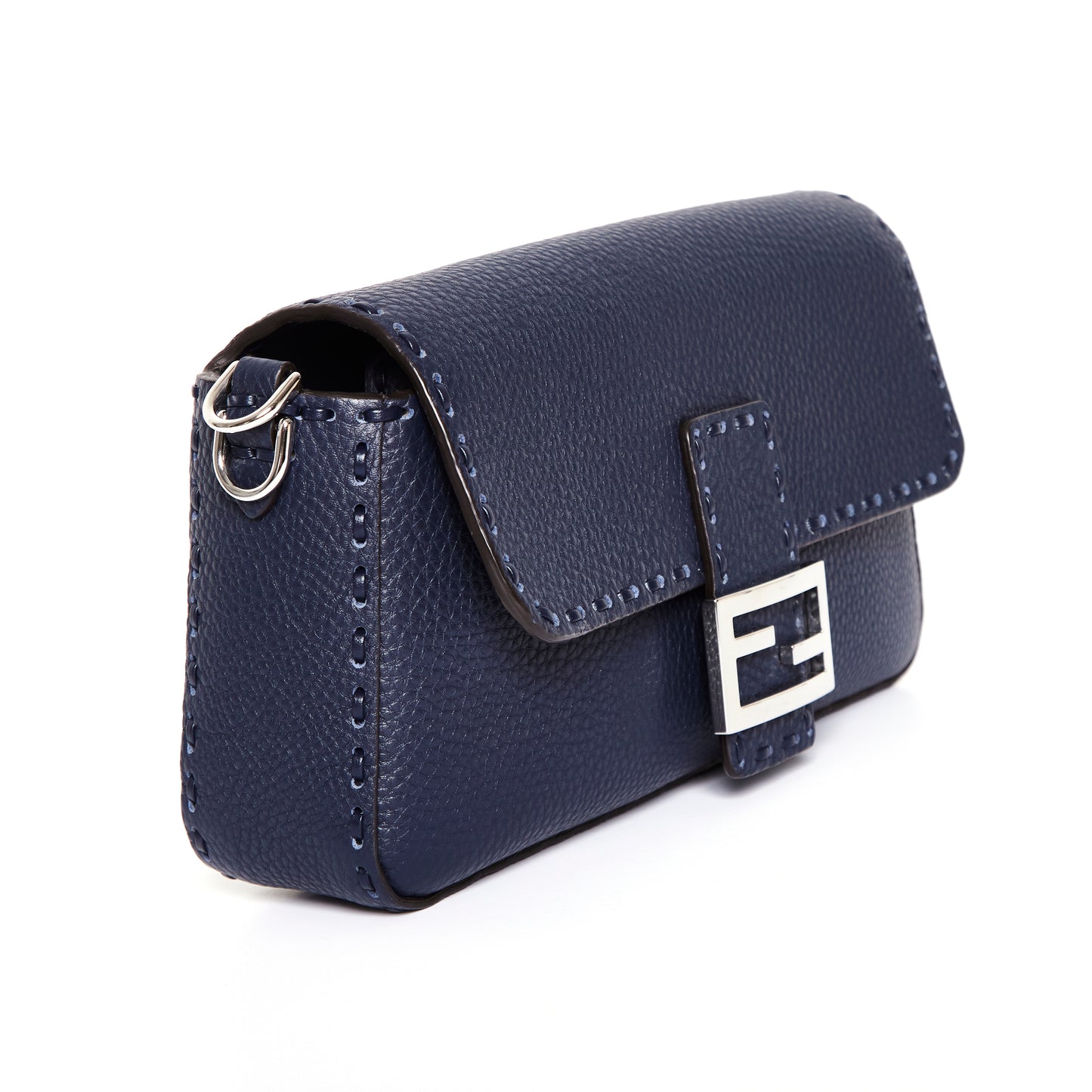 FENDI Medium Baguette Bag - Navy