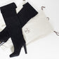 Hermès over-the-knee-high Black Suede Boots