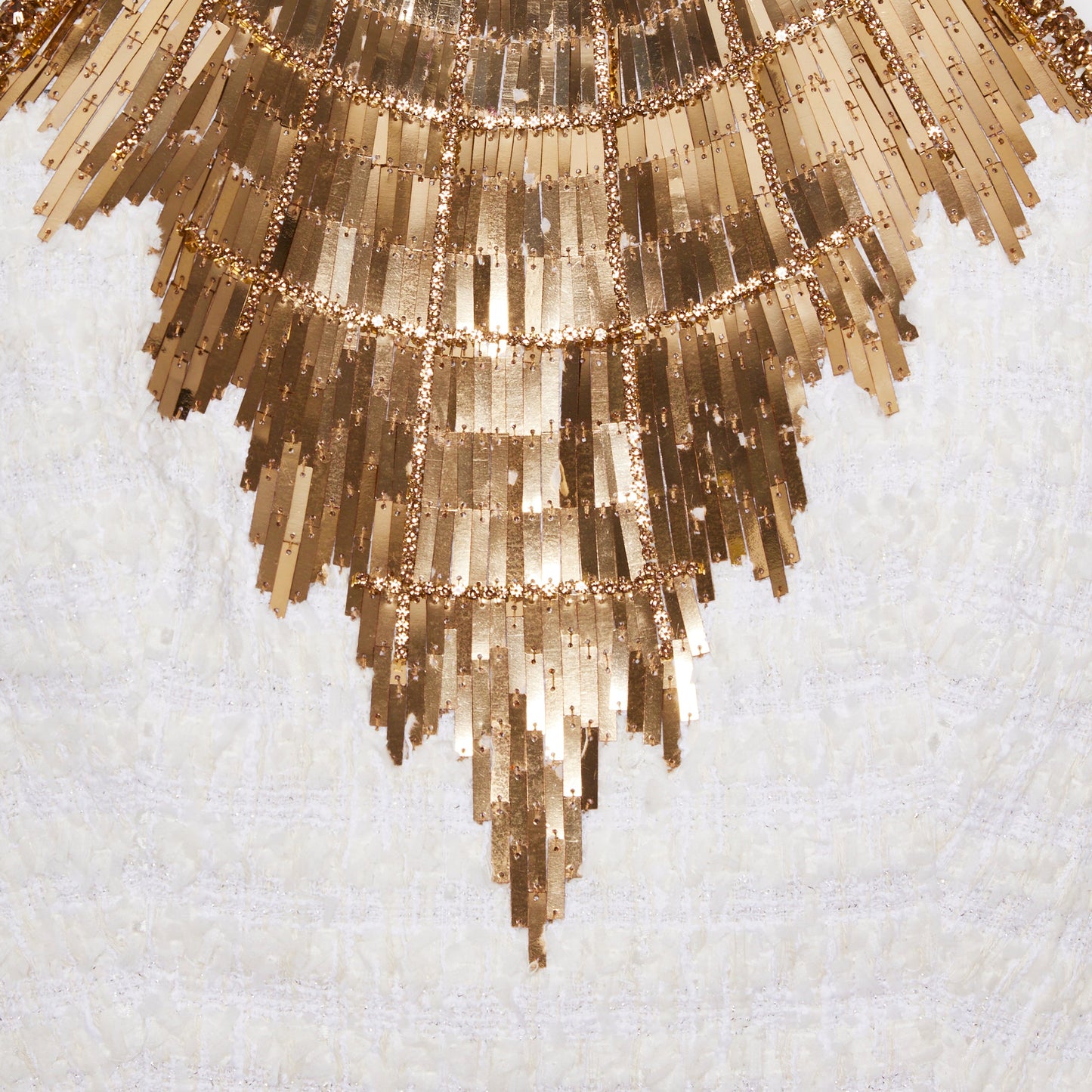 BALMAIN Embellished Halter Top and Mini Skirt Set 38